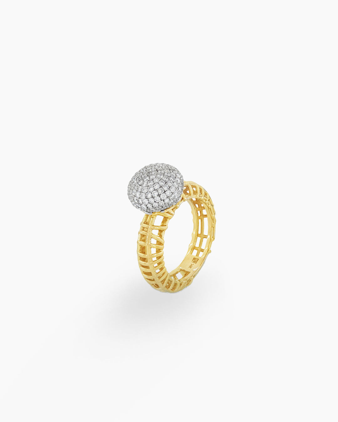 Serendipity | Diamond Ball Accent Stackable Ring