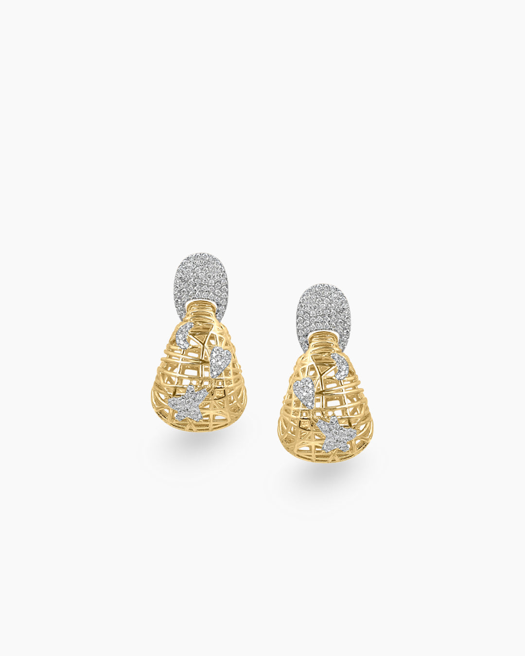Nova Net | Small Door Knocker Drop Earrings