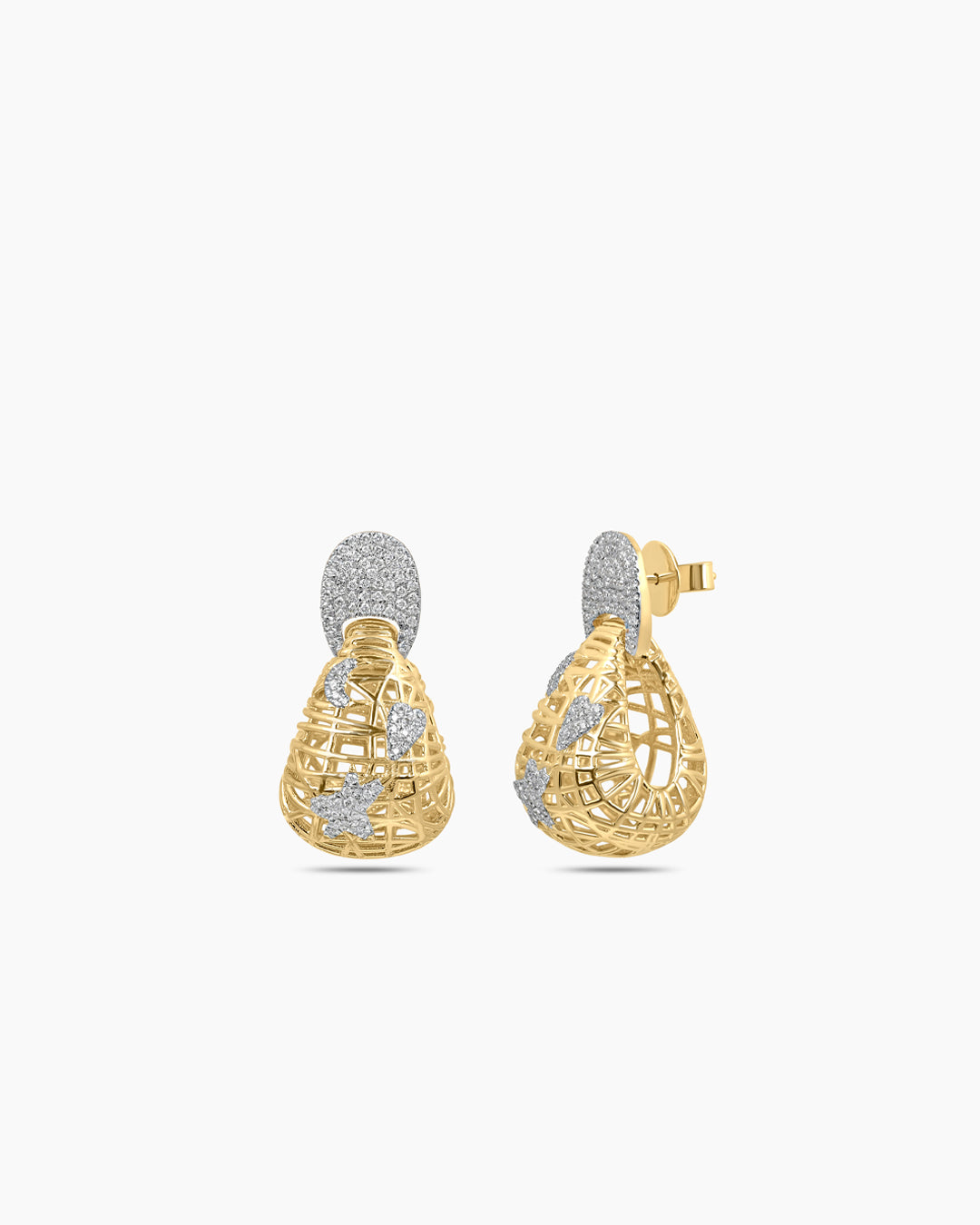 Nova Net | Small Door Knocker Drop Earrings