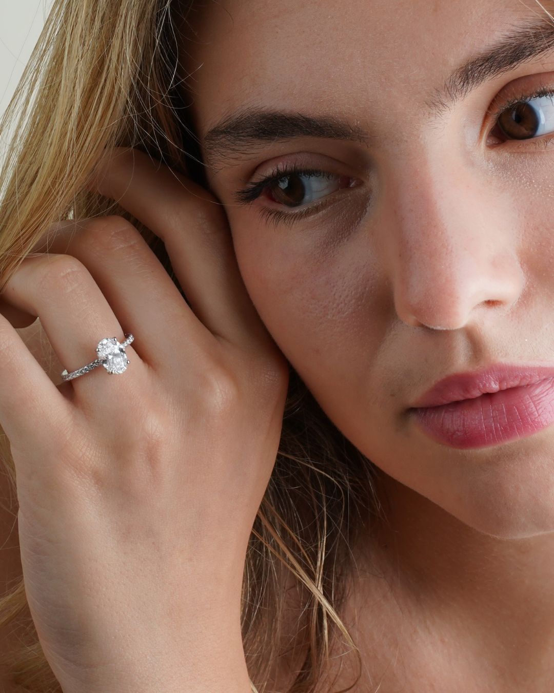 Betrothal | Oval Cut Lab Diamond Engagement Ring