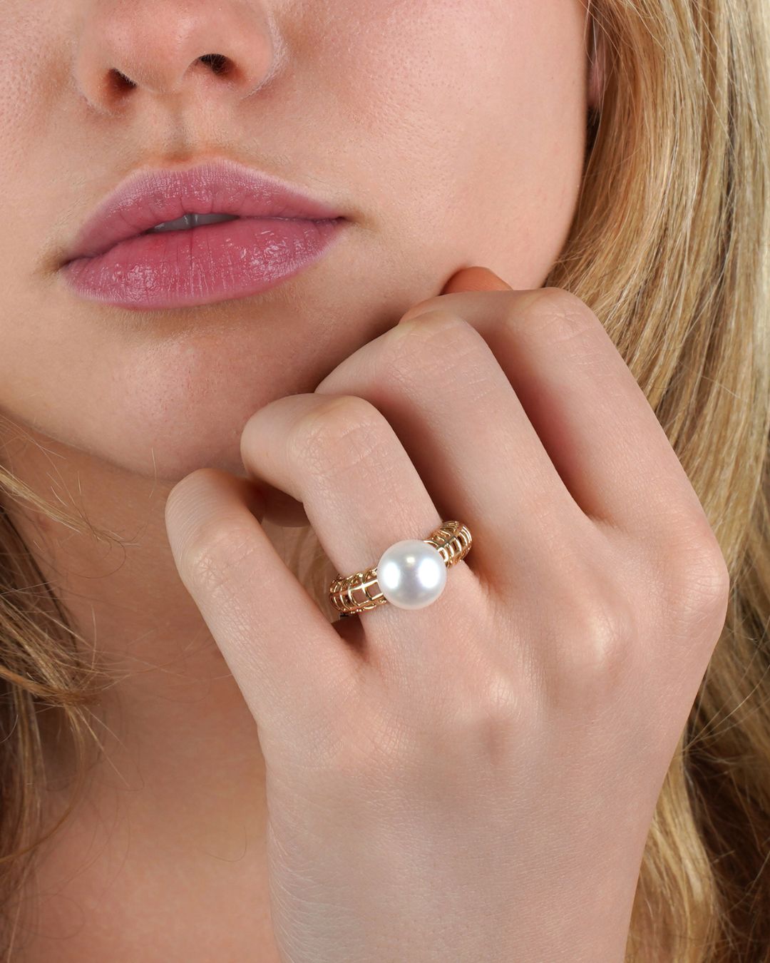Pearl Orbit | Freshwater Pearl Accent Stackable Ring
