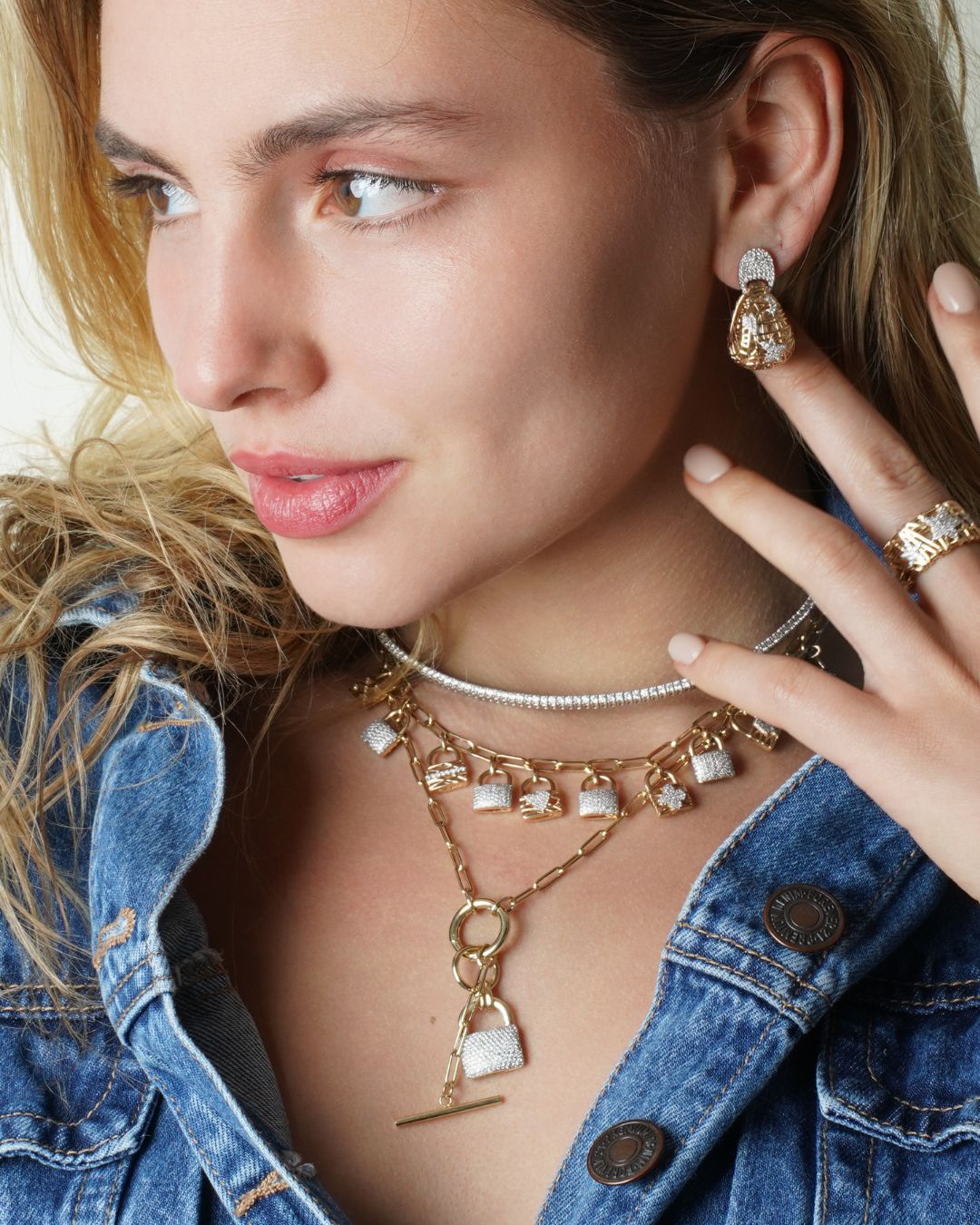 Nova Net | Small Door Knocker Drop Earrings