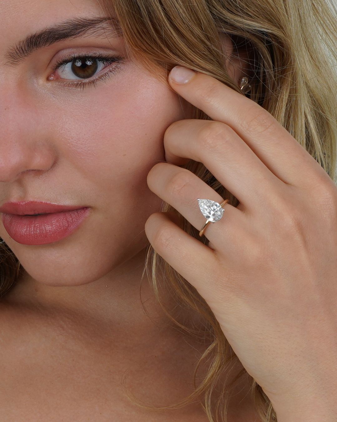 Forever More | Pear Cut Lab Diamond Engagement Ring