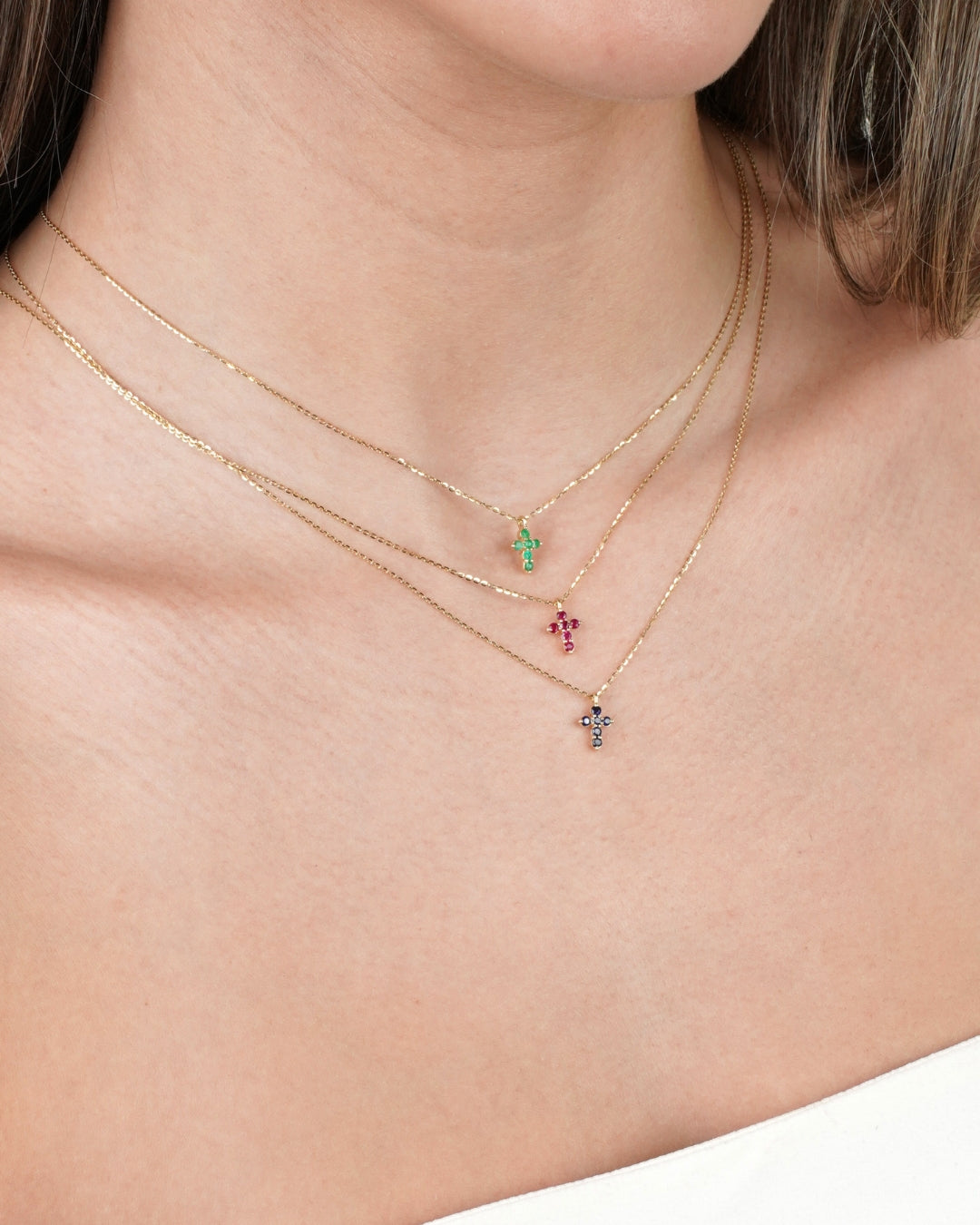 Grace | Petite Cross Pendant Chain Necklace