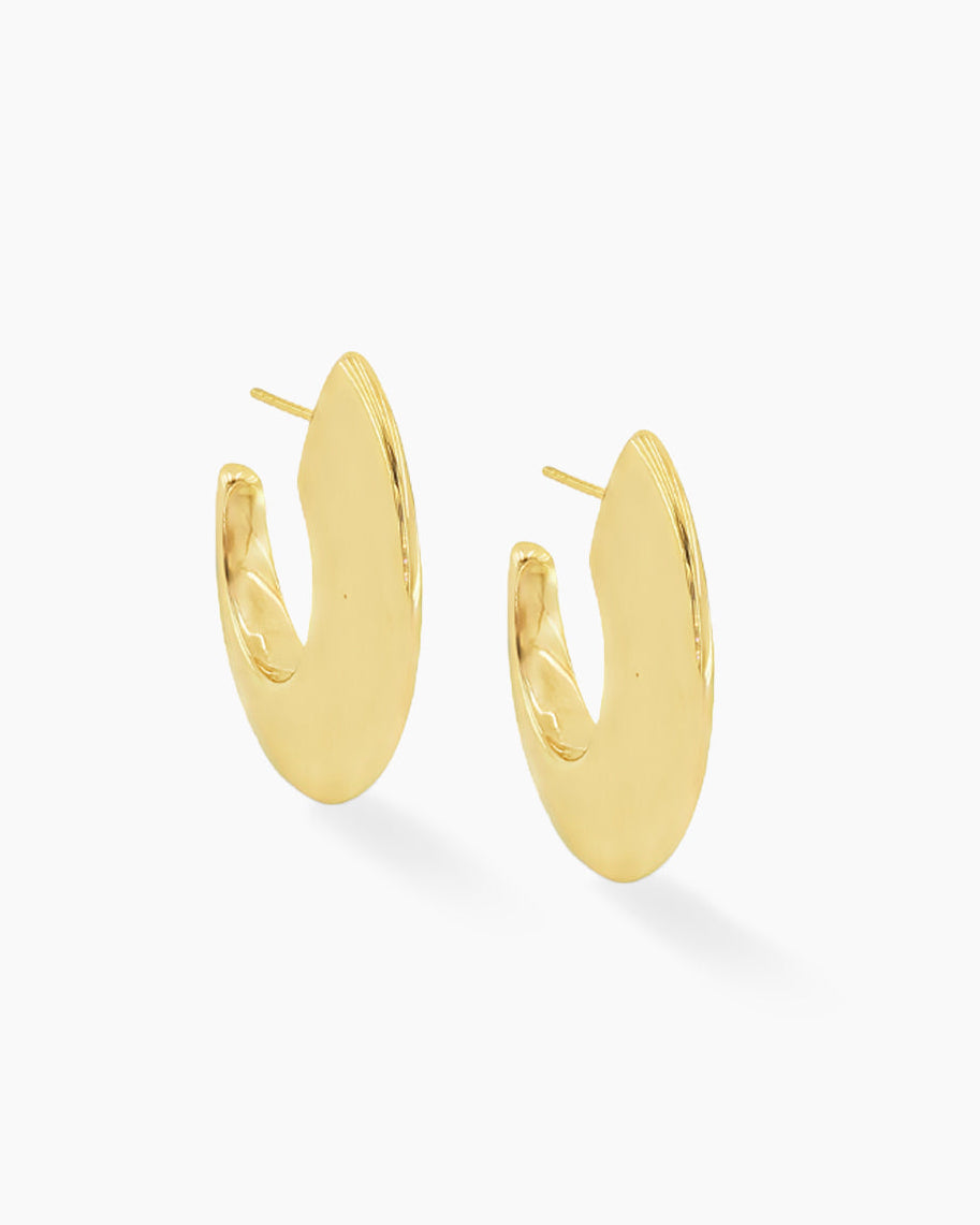 Brickell | Flat Hoop Earrings