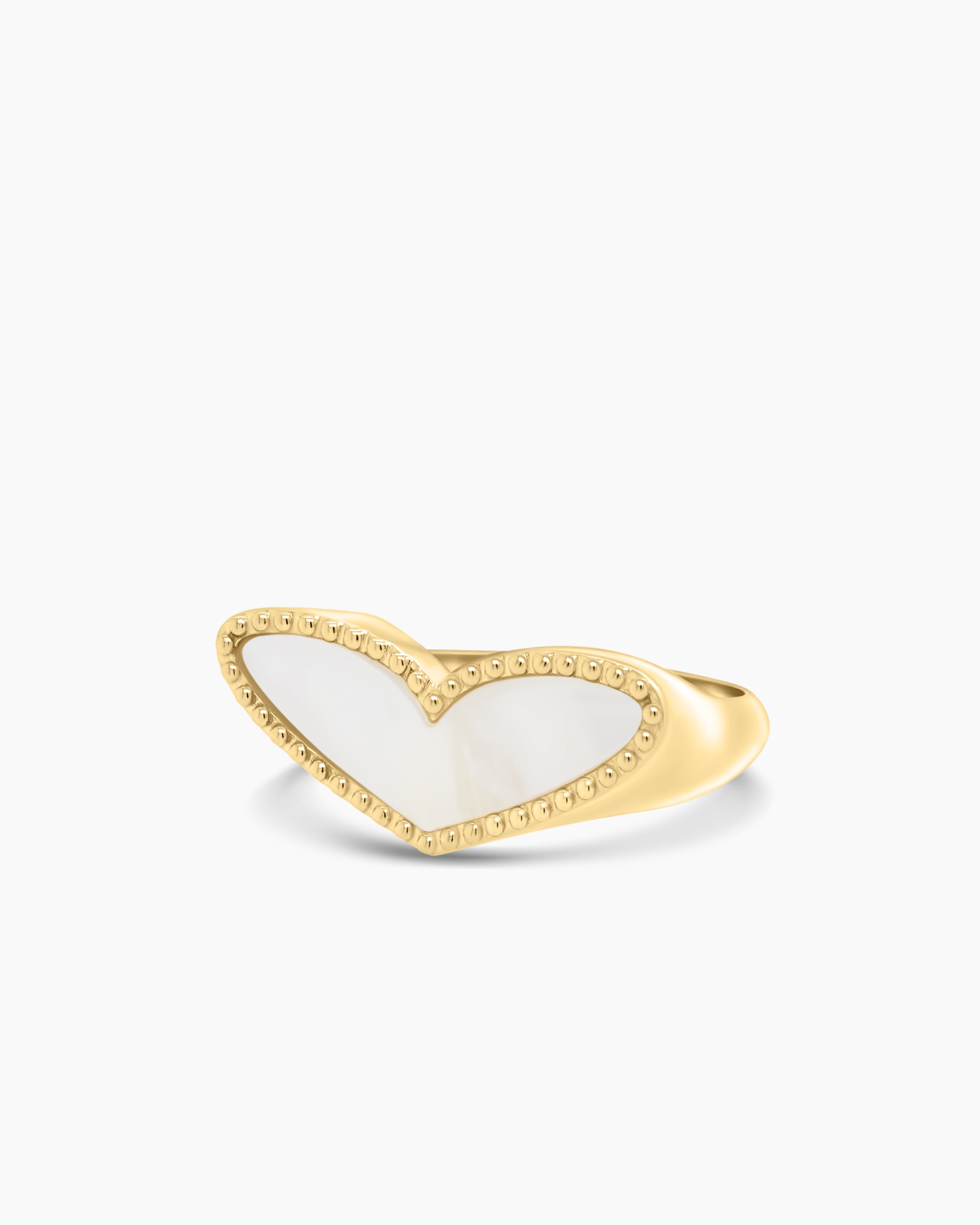 Mother of Pearl Heart Ring