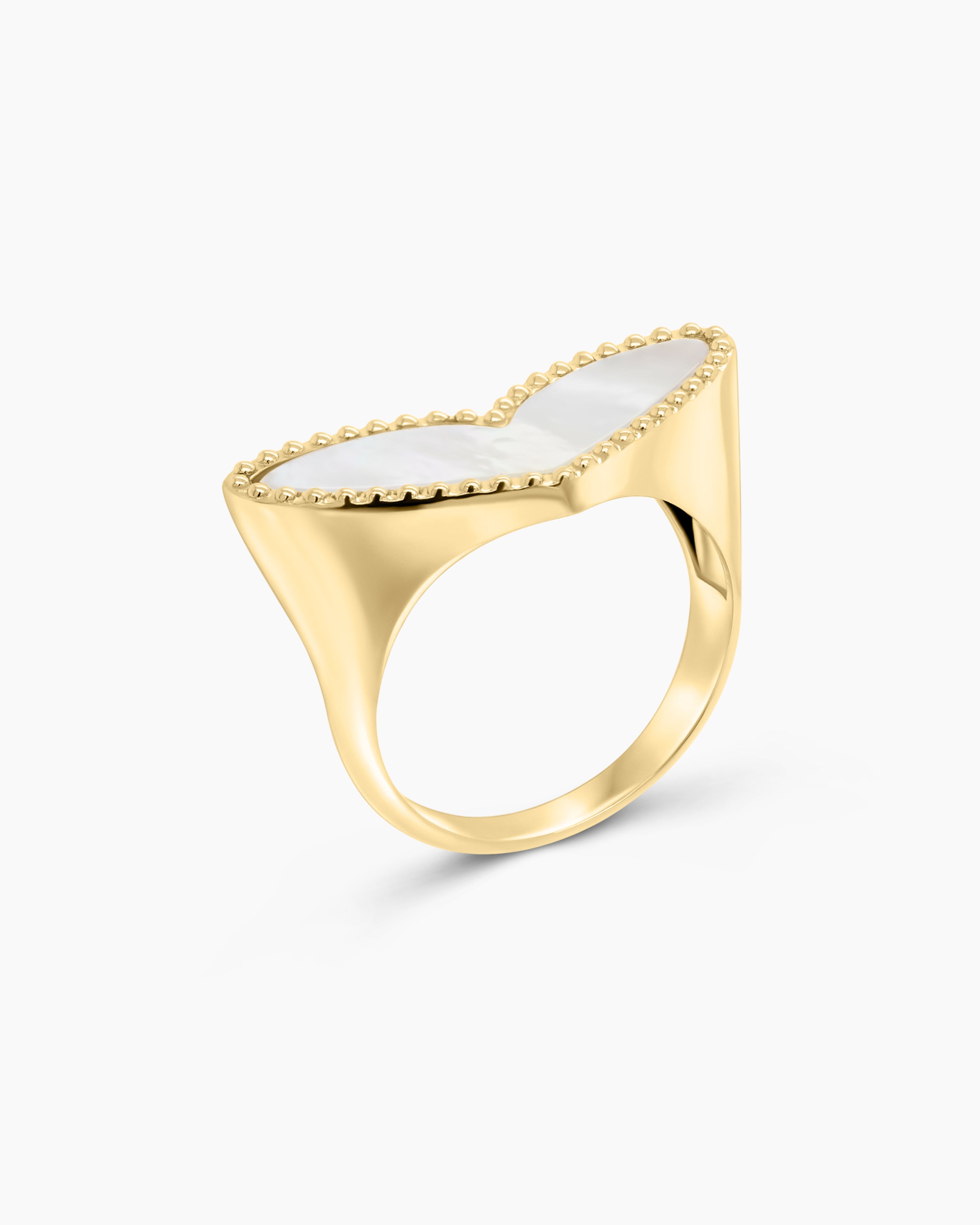 Mother of Pearl Heart Ring