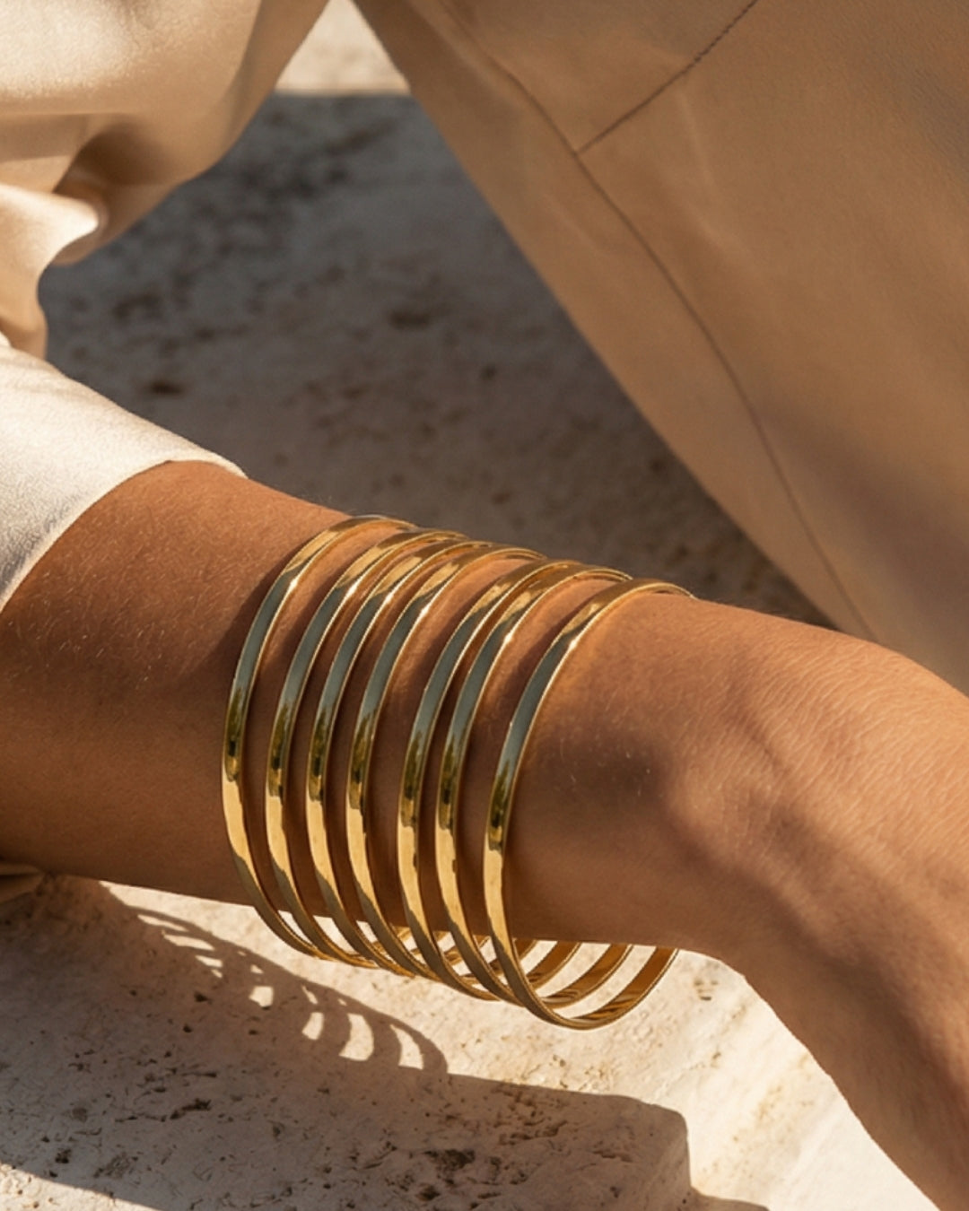 Semanario | Flat Edge Bangle Bracelet
