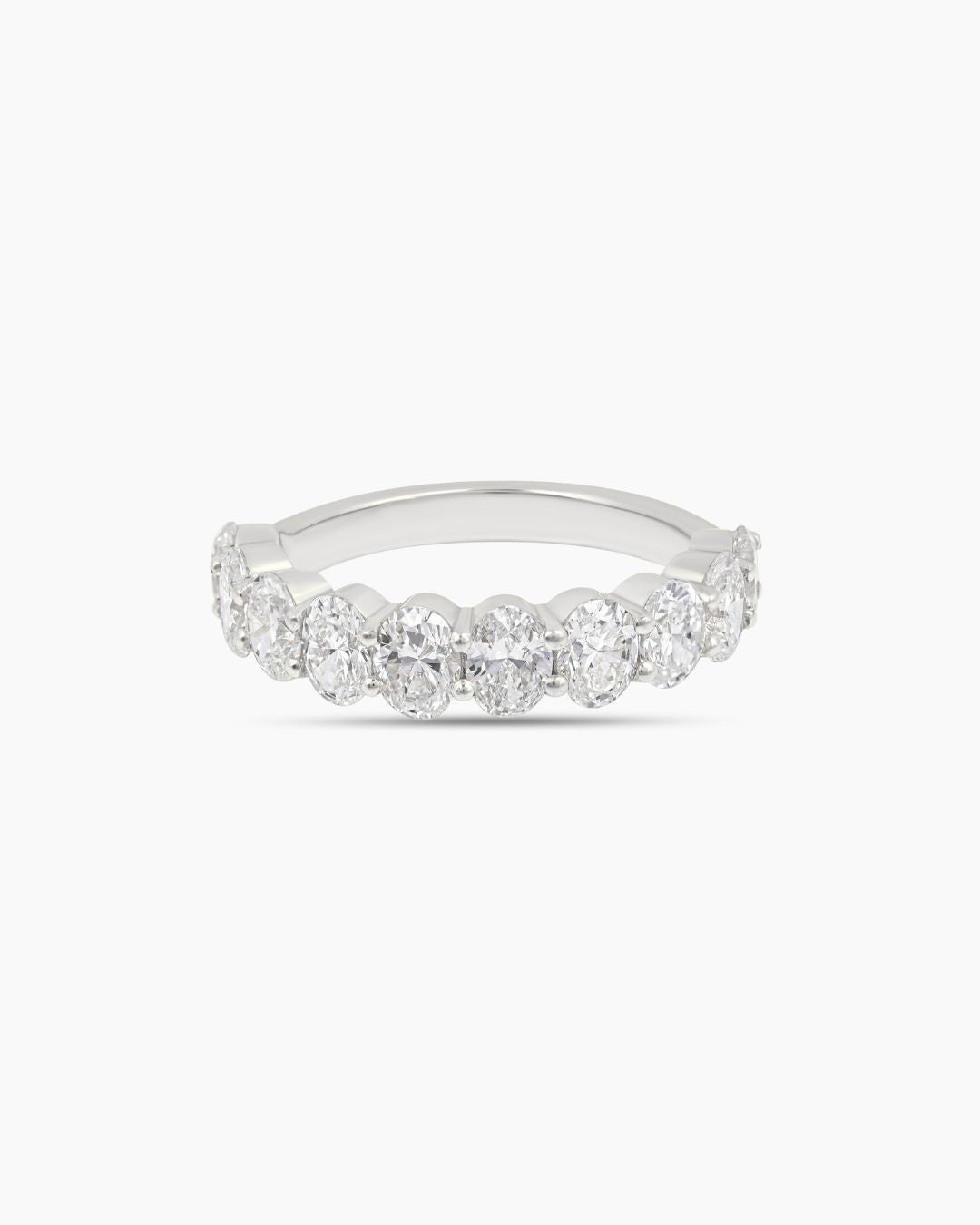 Evermore | Oval Cut Halfway Lab Diamond Band Ring