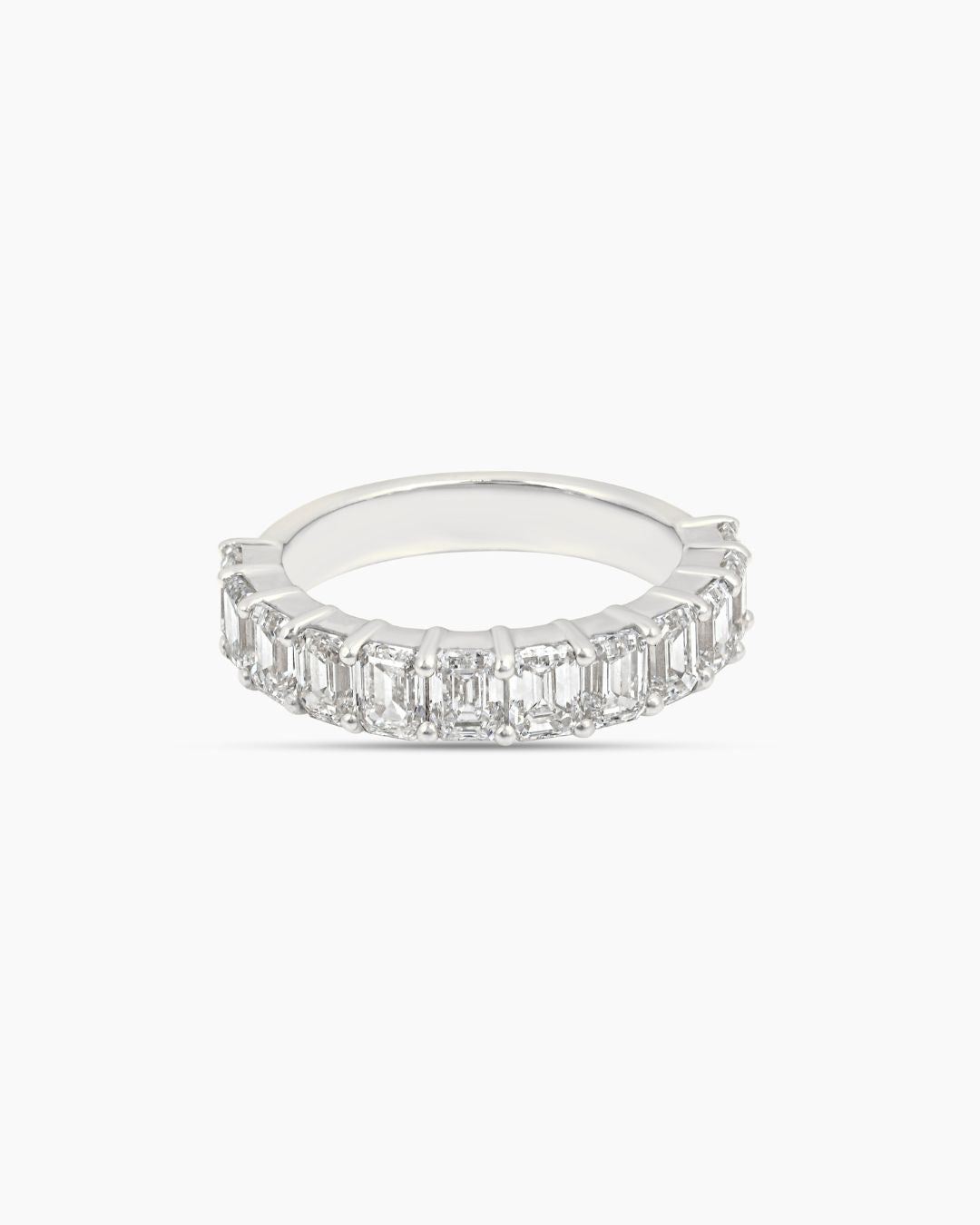 Embrace | Emerald Cut Halfway Lab Diamond Band Ring
