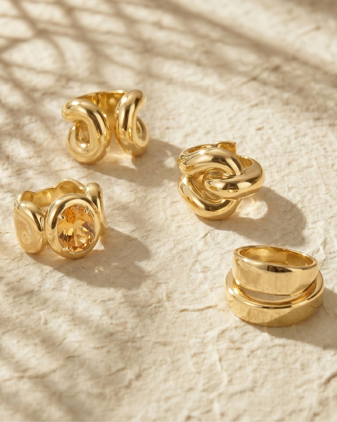 Bond | Gold Vermeil Statement Link Ring