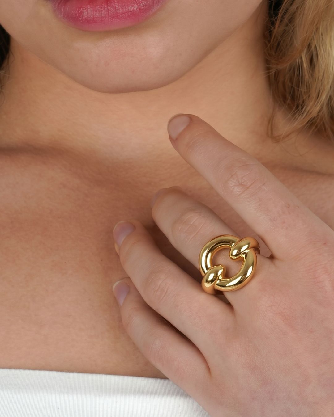 Bond | Gold Vermeil Statement Link Ring