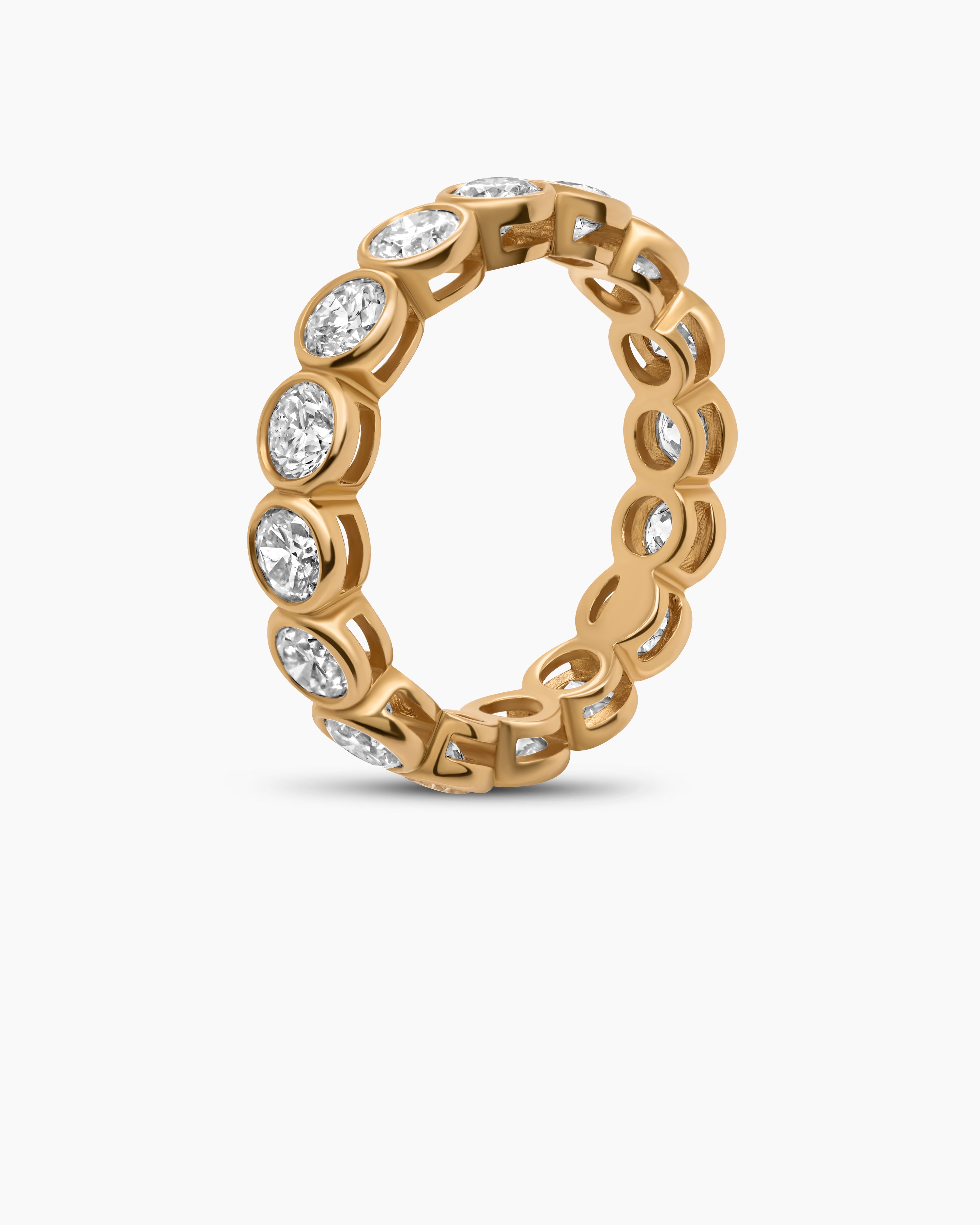 Round Bezel Set Diamond Eternity Band