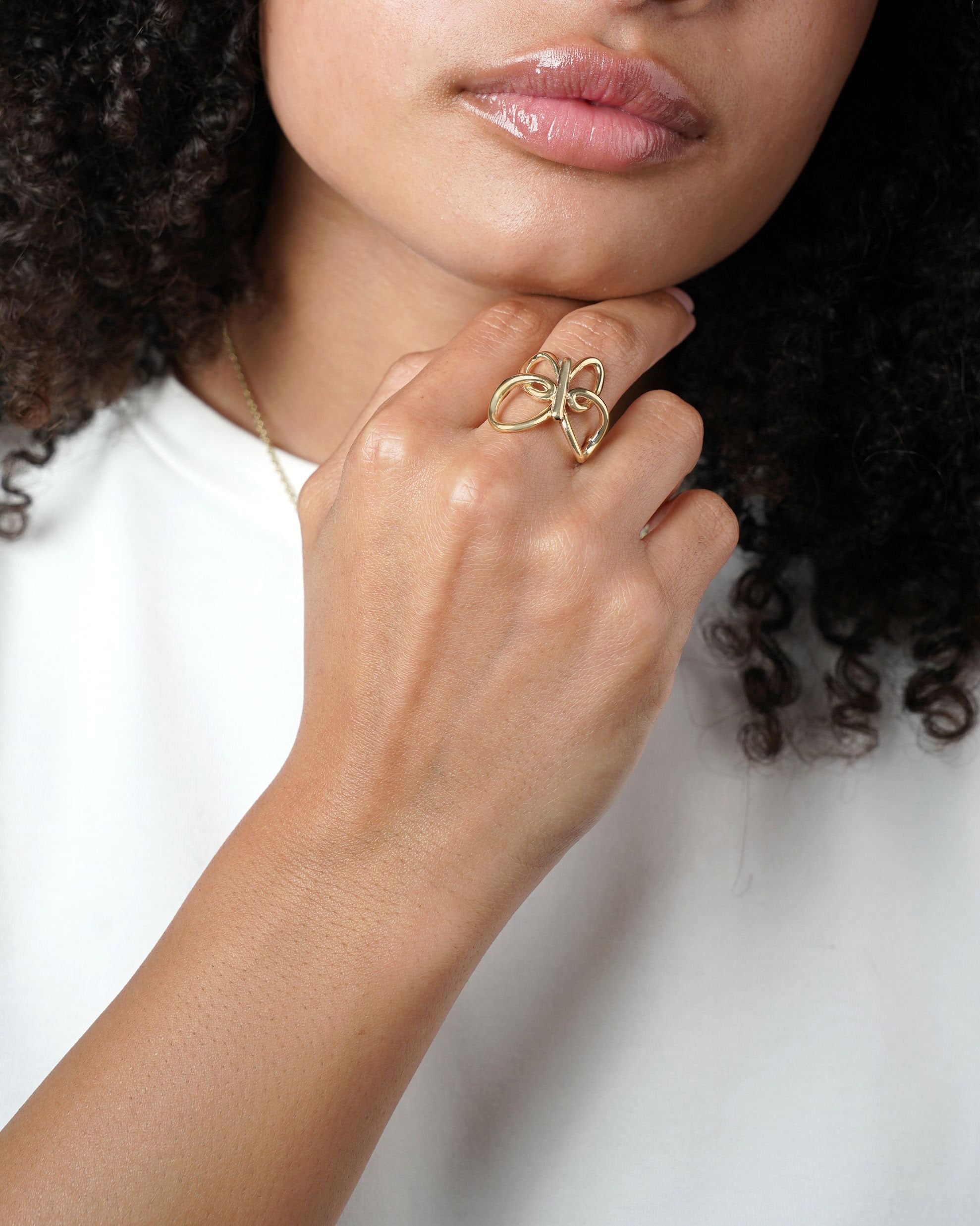 Large Butterfly Ring