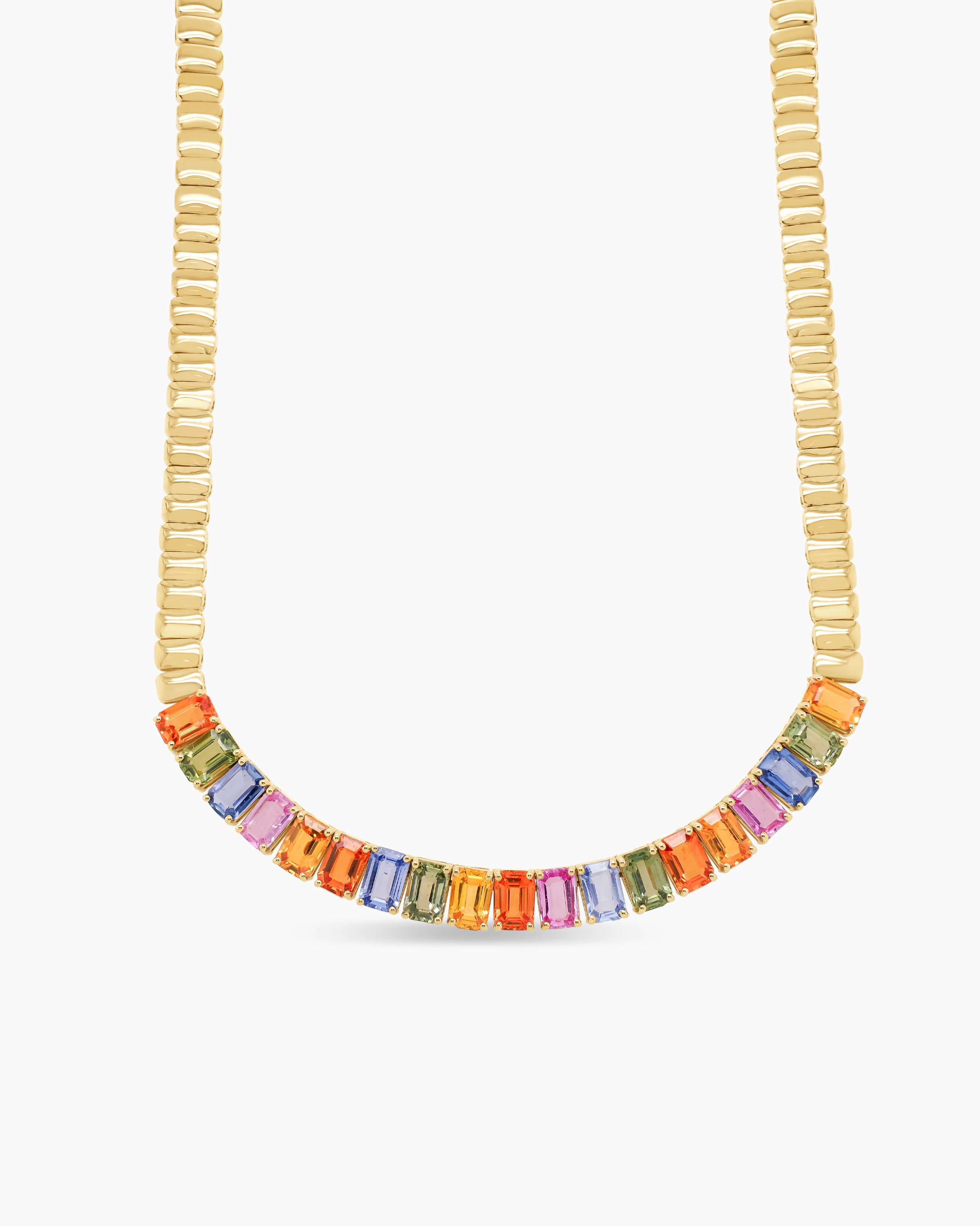 Rainbow Tennis Necklace