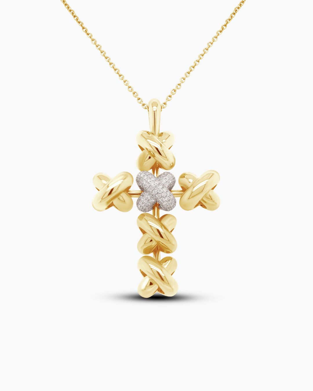 Gold Statement Cross