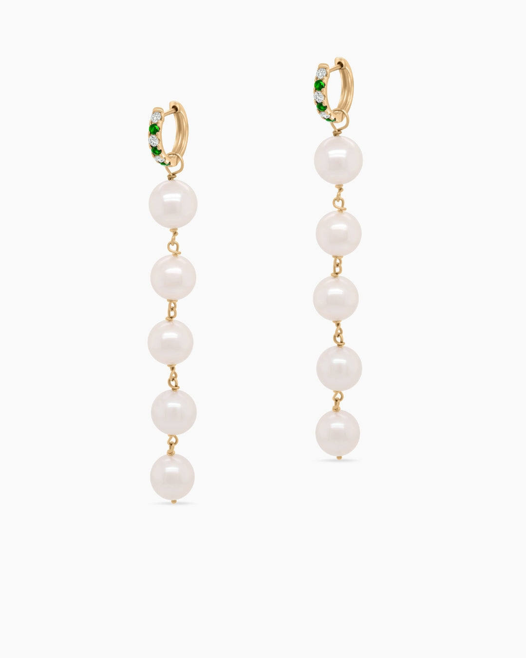Fresh Water Pearl and Gemstone Drop Earrings