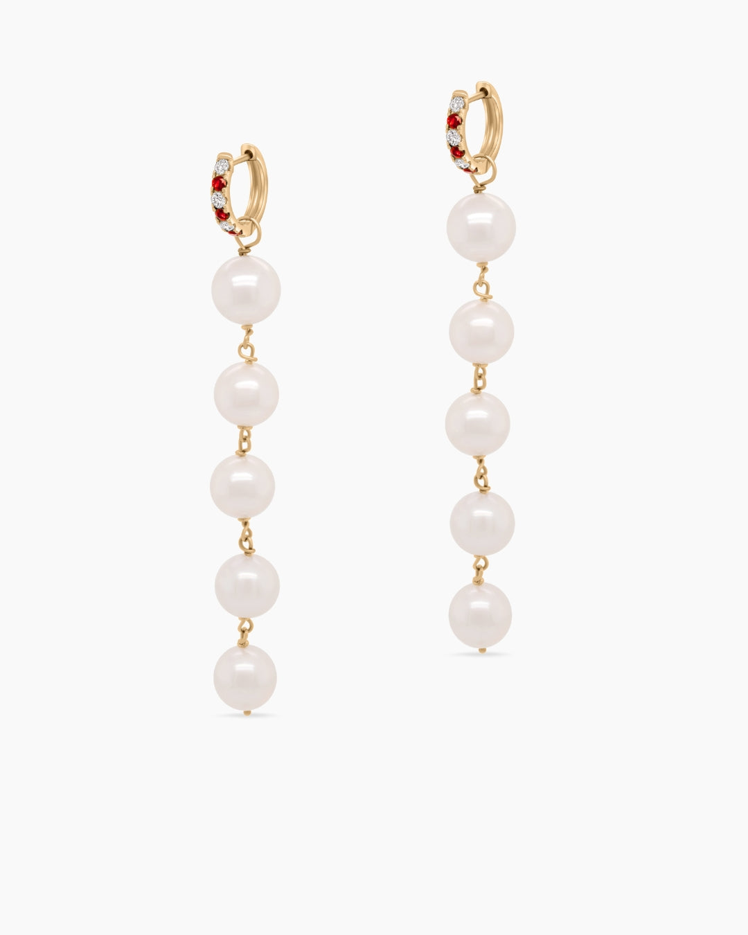 Fresh Water Pearl and Gemstone Drop Earrings