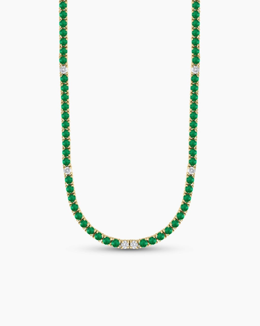 Emerald Tennis Necklace