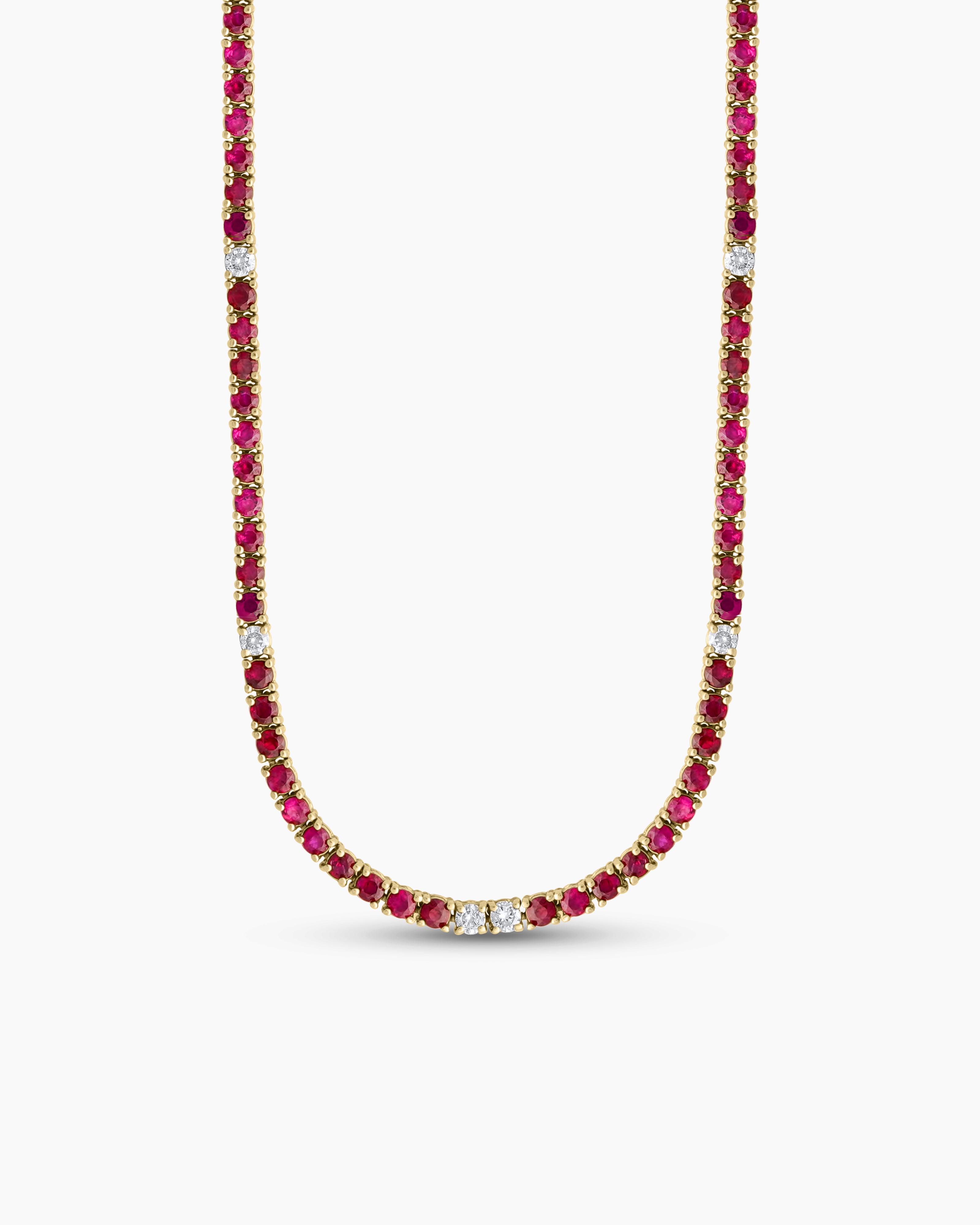 Ruby Tennis Necklace