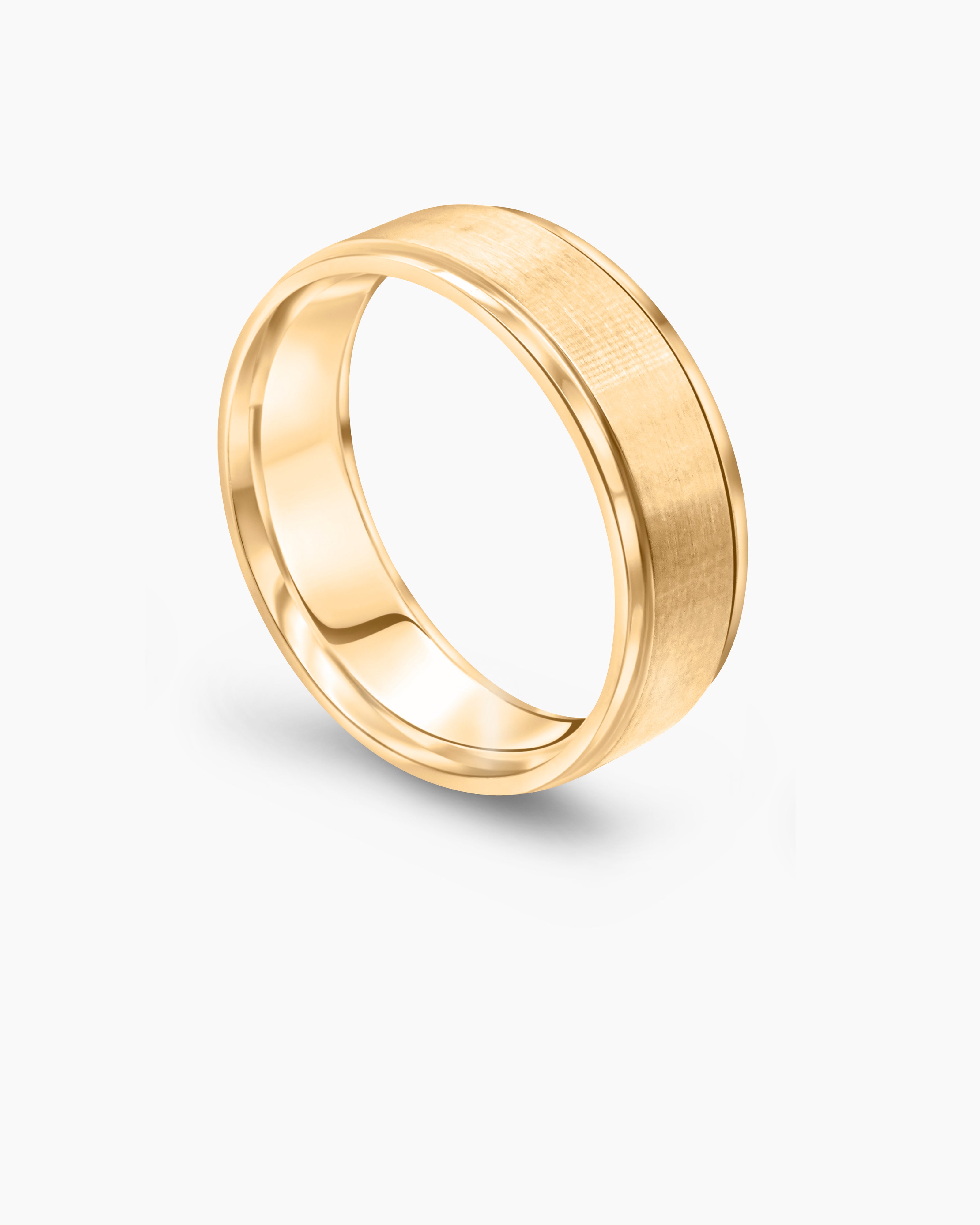 Dual Finish Wedding Band 7mm