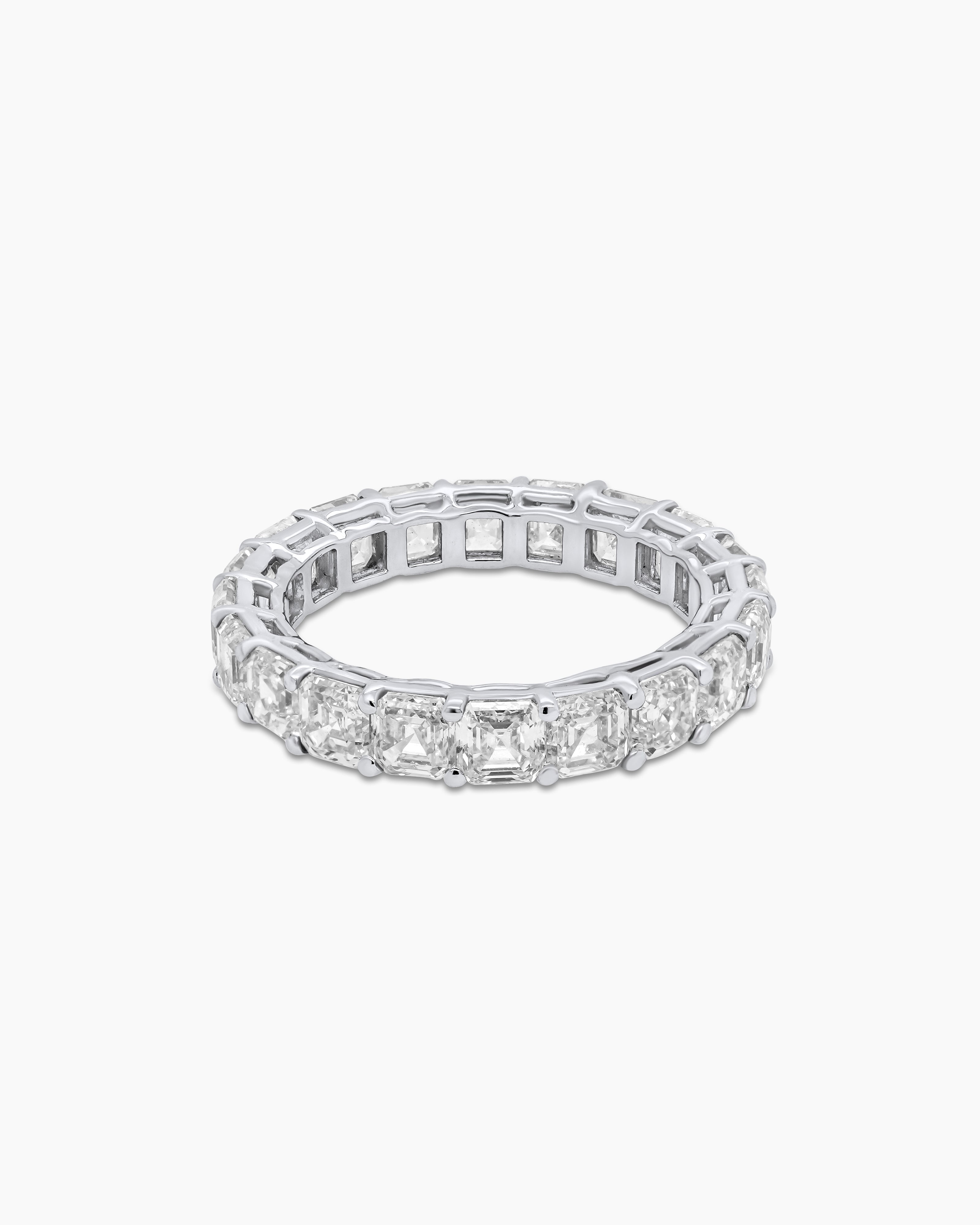Emerald Cut Diamond Eternity Band