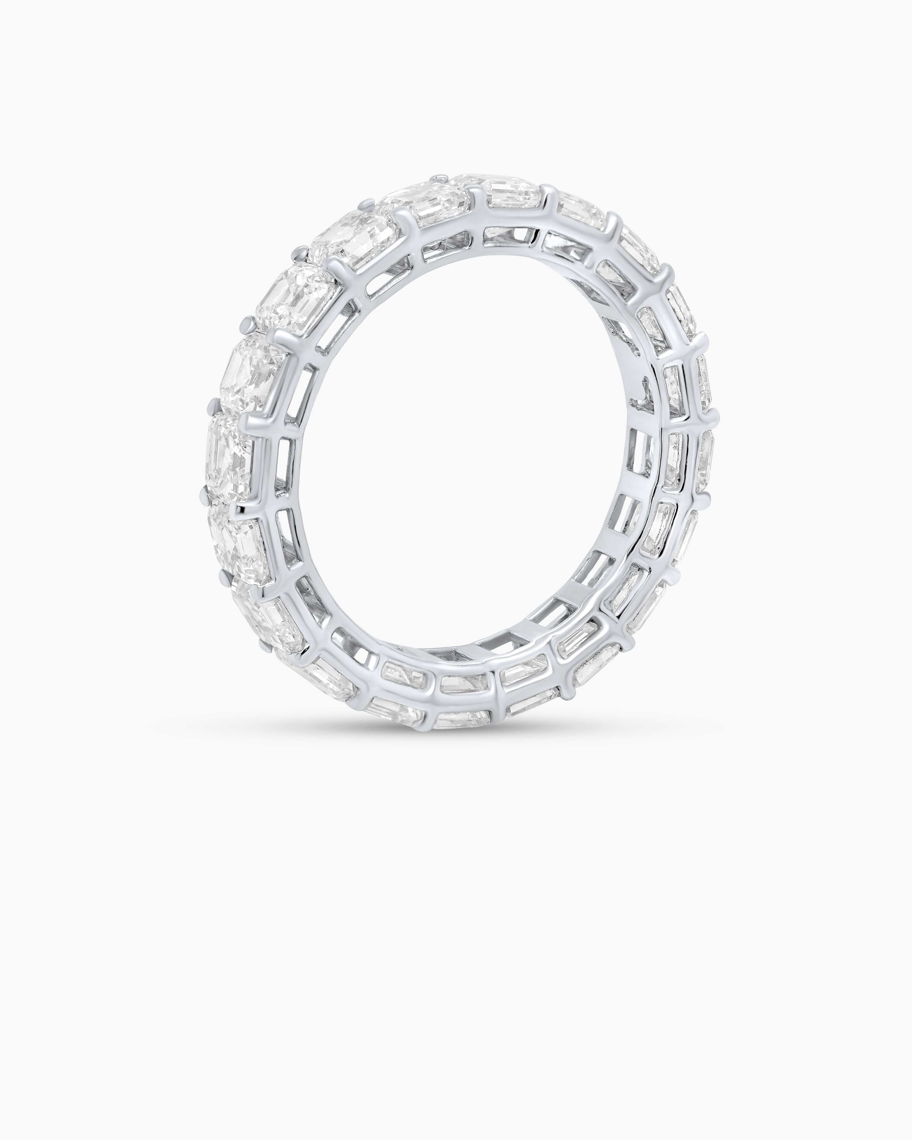 Emerald Cut Diamond Eternity Band