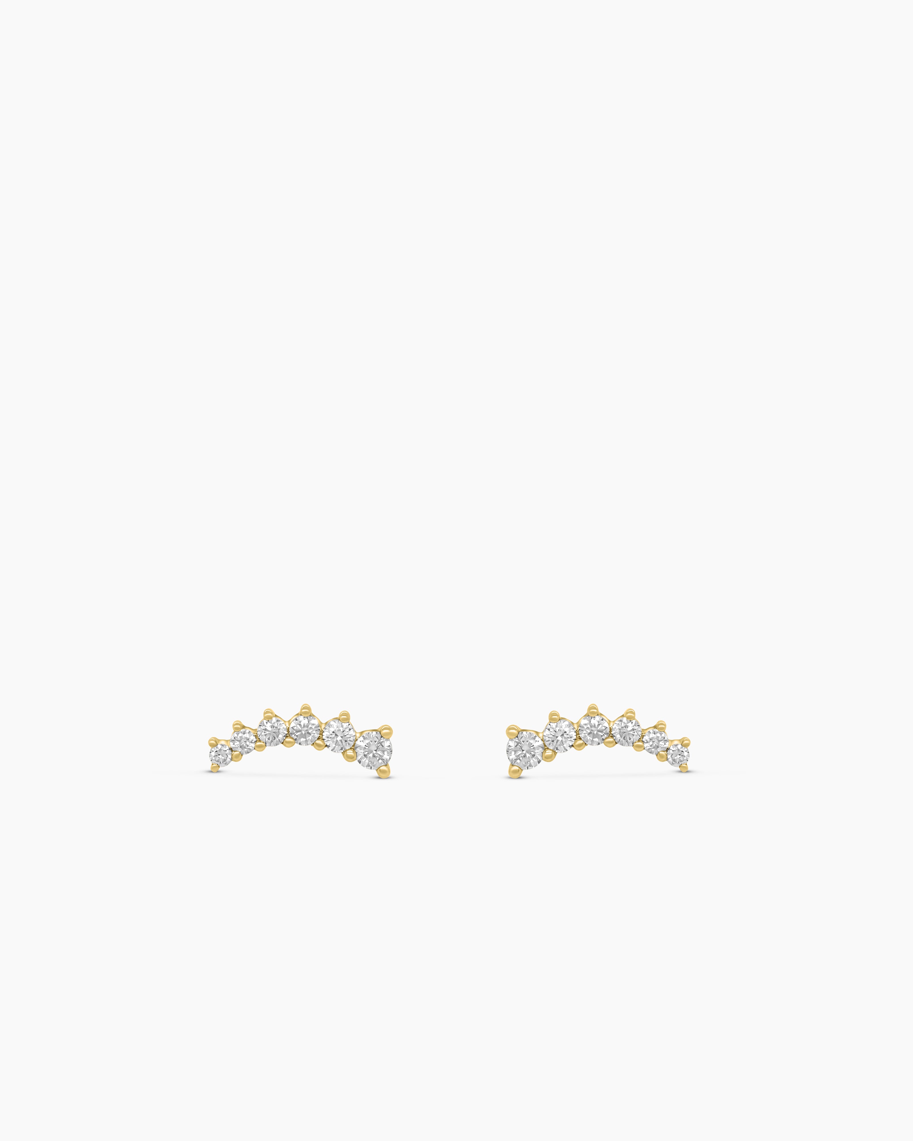 Graduated Diamond Stud Earrings