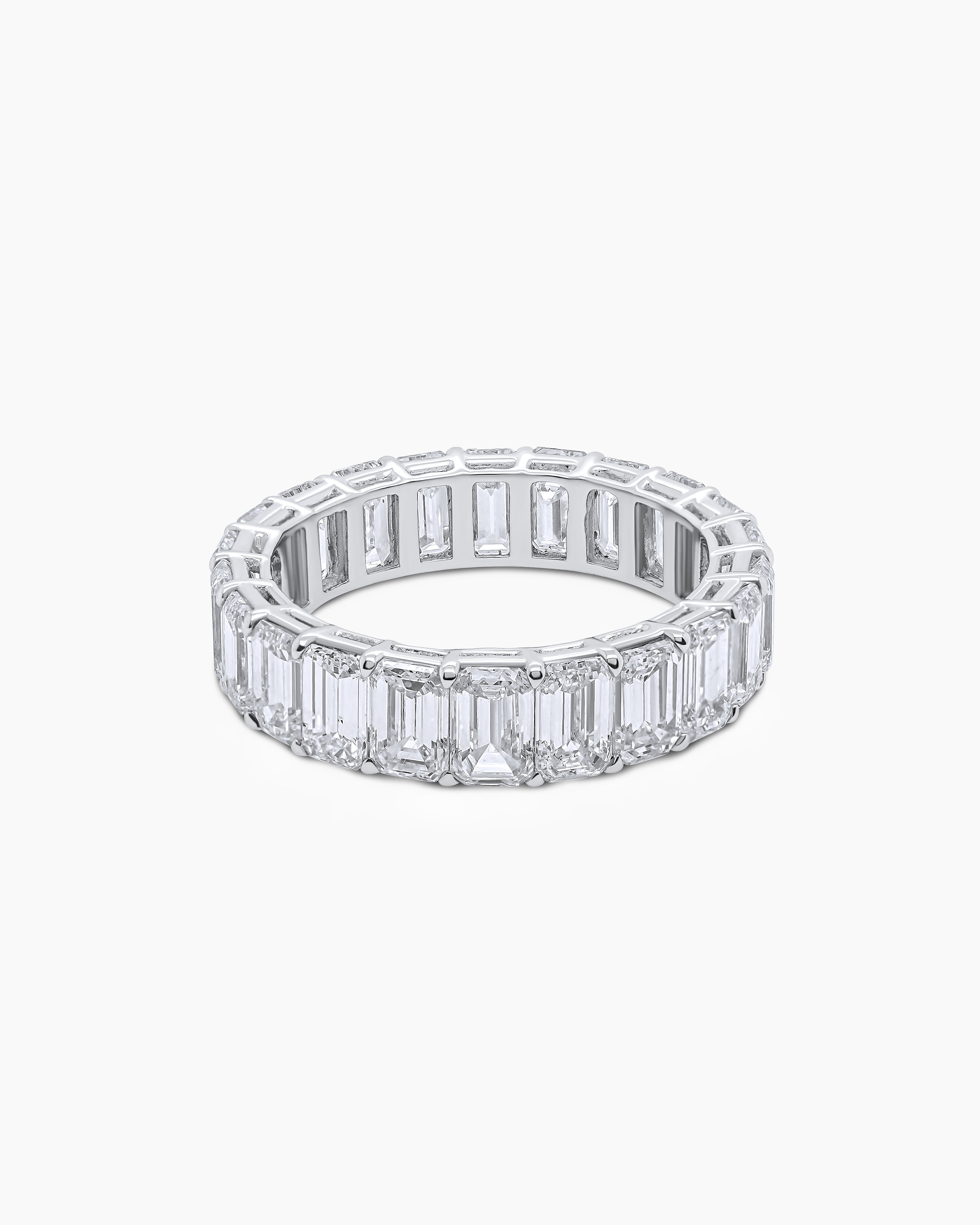 Emerald Cut Diamond Eternity Band