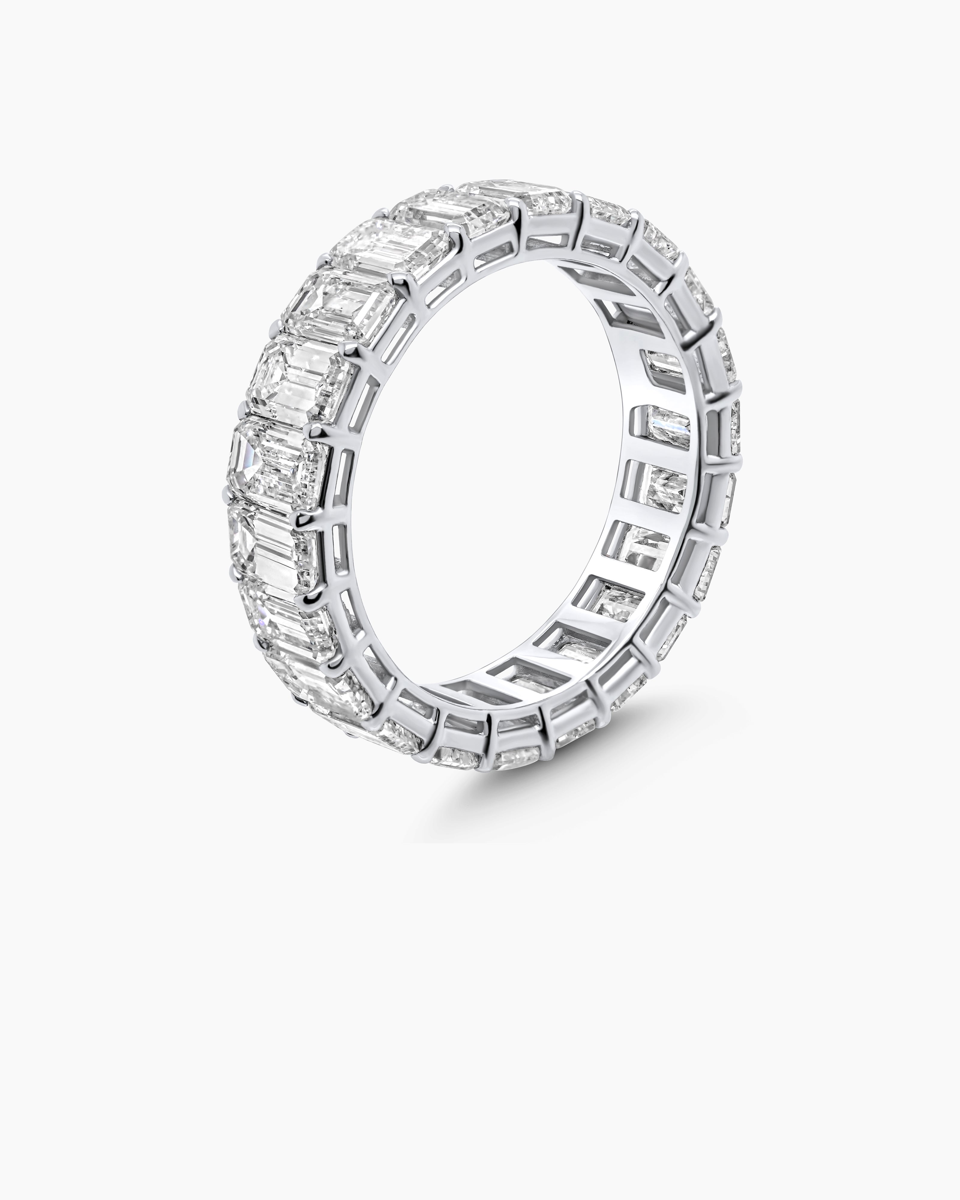 Emerald Cut Diamond Eternity Band