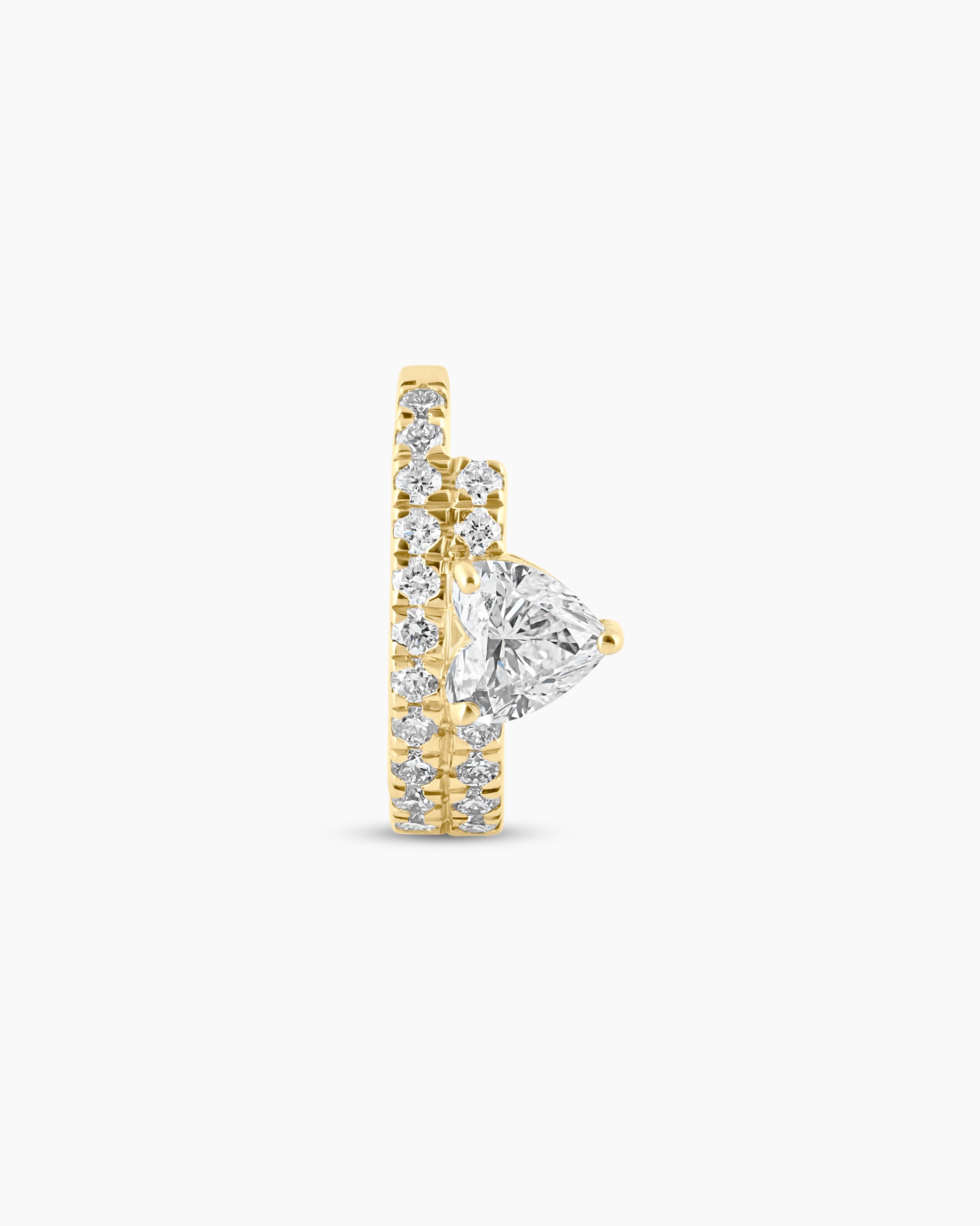 Amour | Heart Cut Lab Diamond Ear Cuff