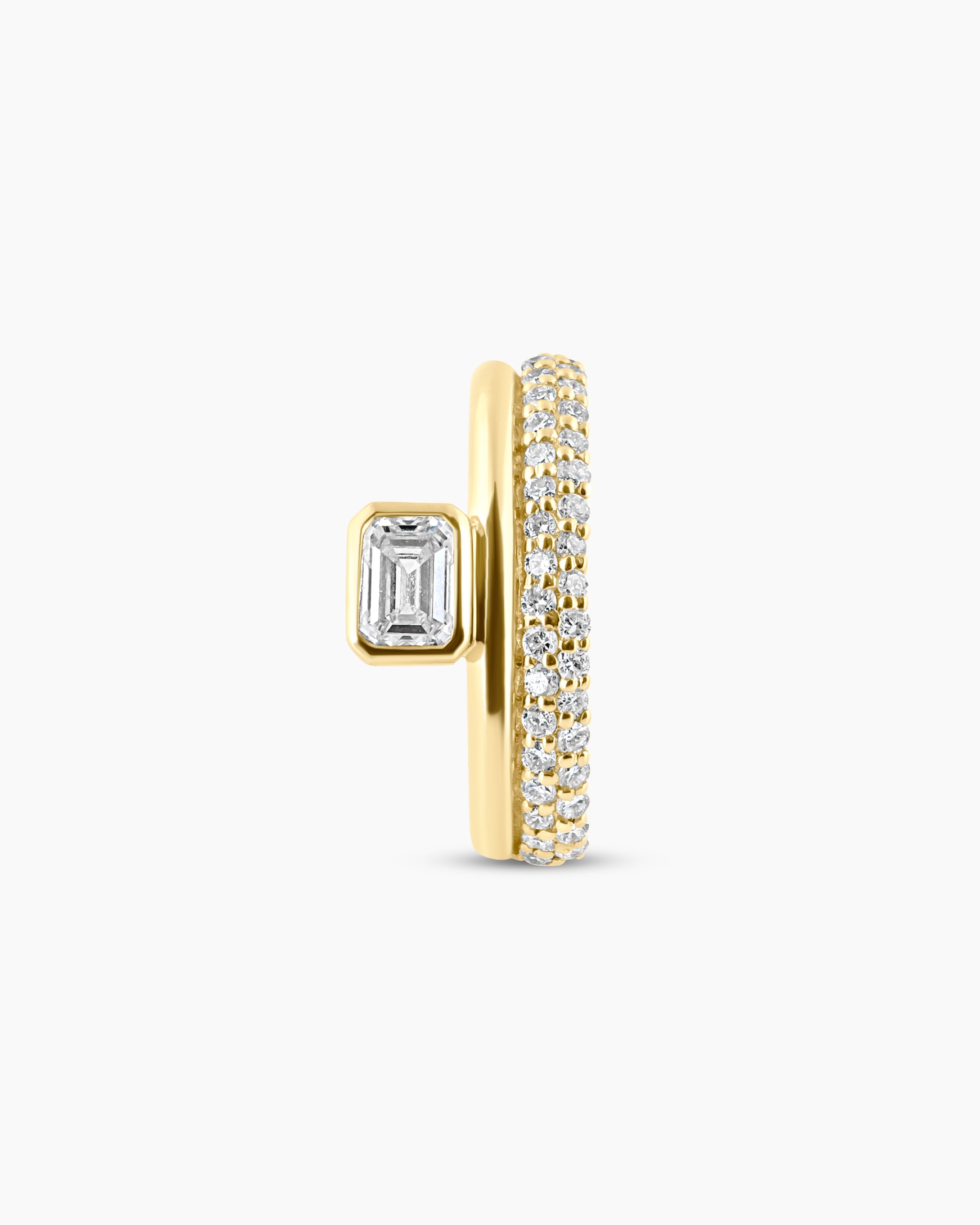 Verona | Emerald Cut Lab Diamond Ear Cuff