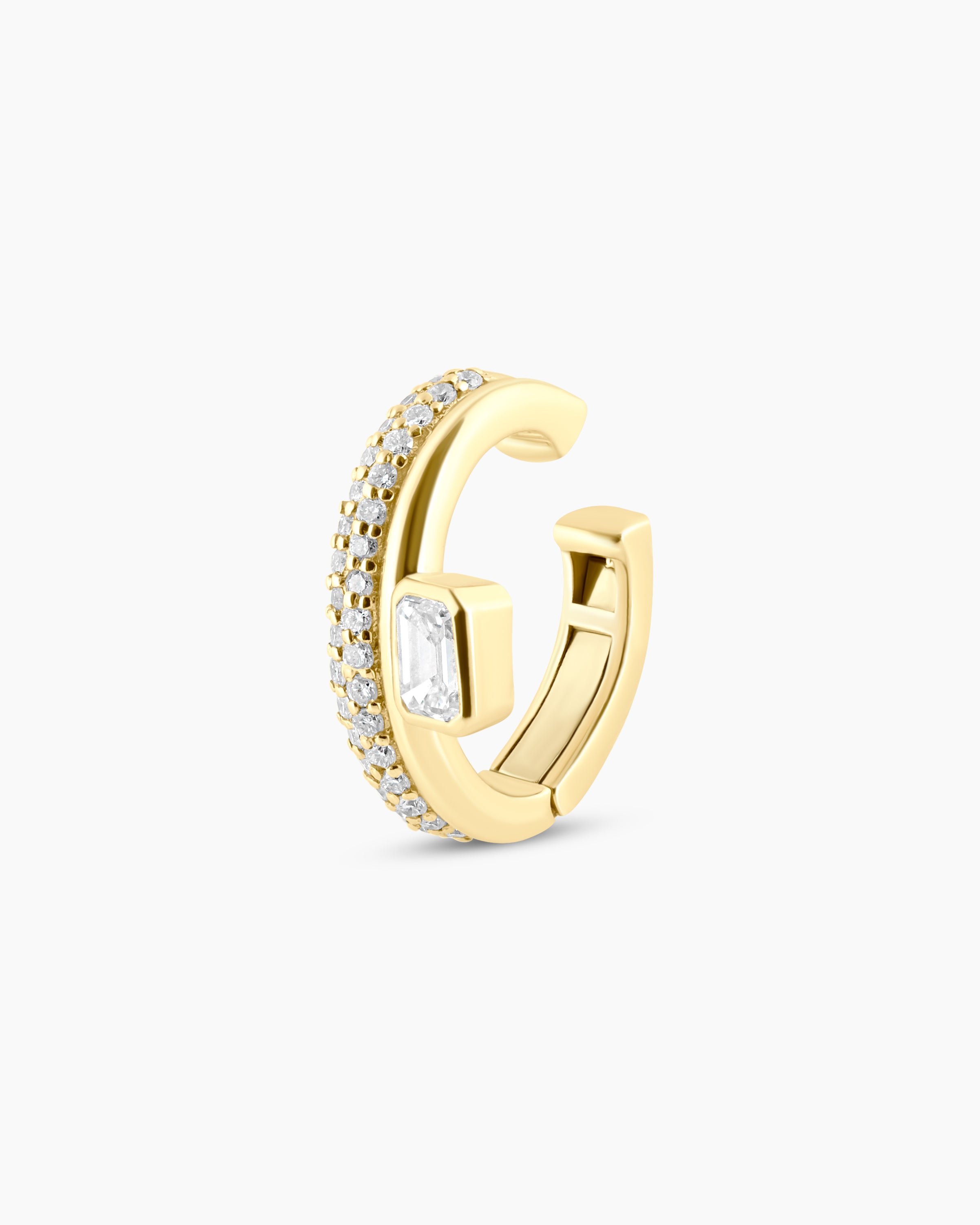 Verona | Emerald Cut Lab Diamond Ear Cuff