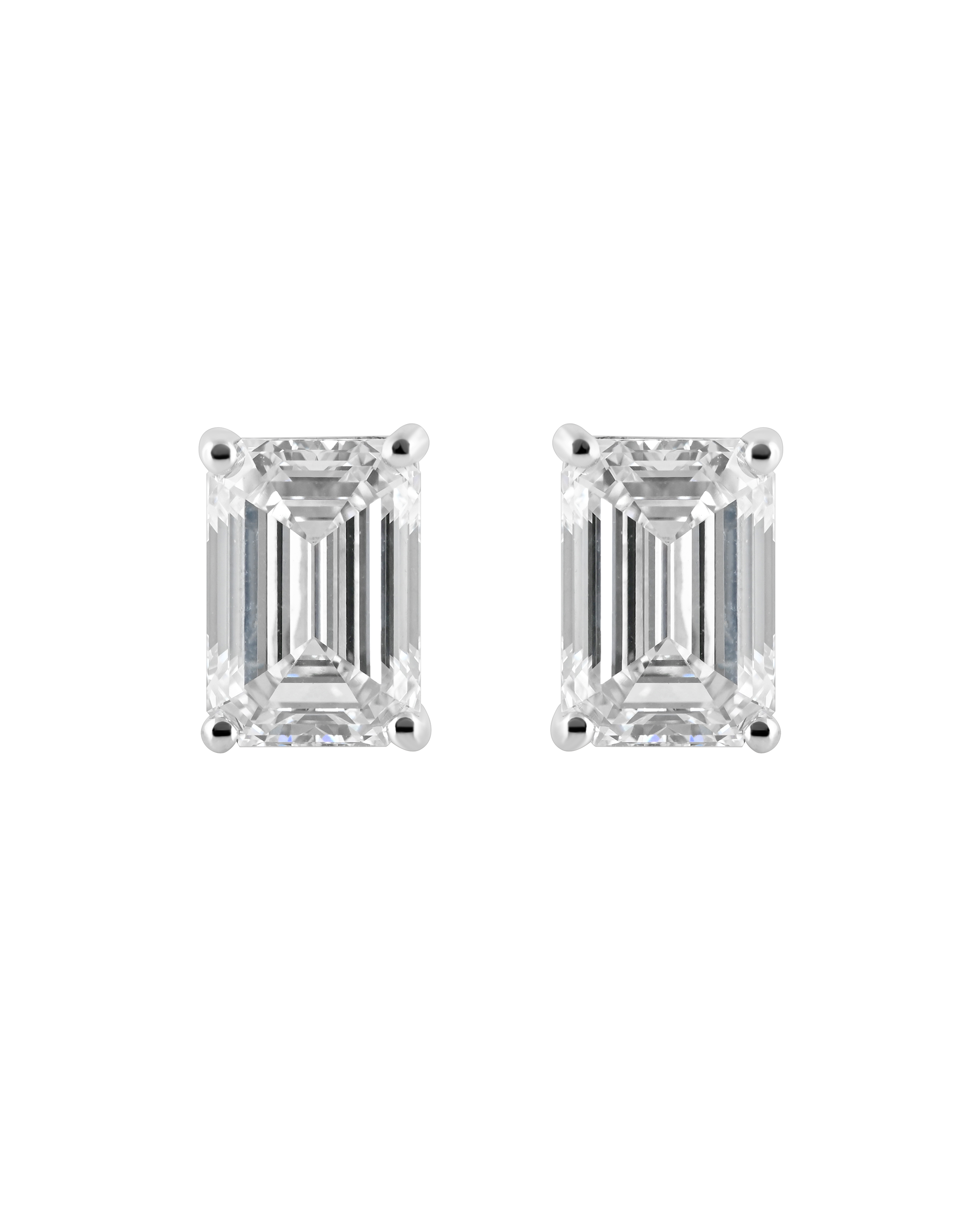 Prism | Emerald Cut Lab Diamond Stud Earrings