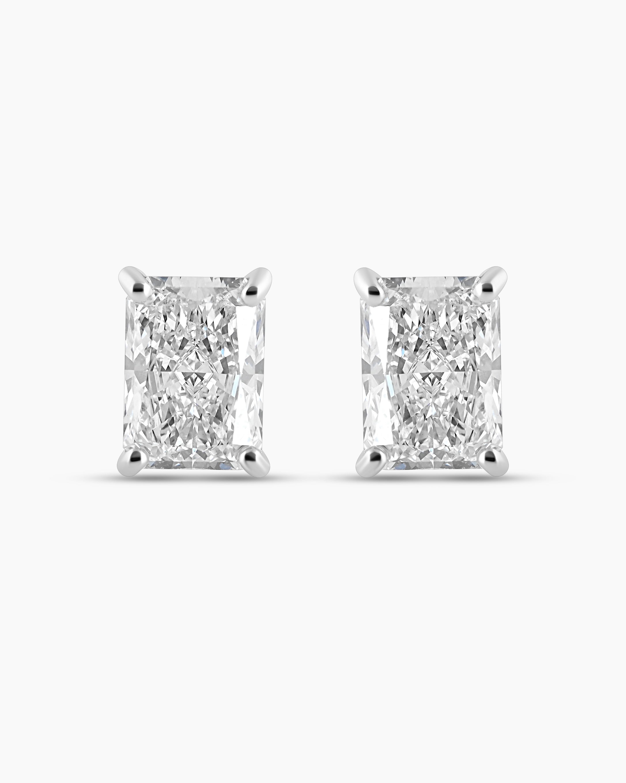 Lumine | Radiant Cut Lab Diamond Stud Earrings