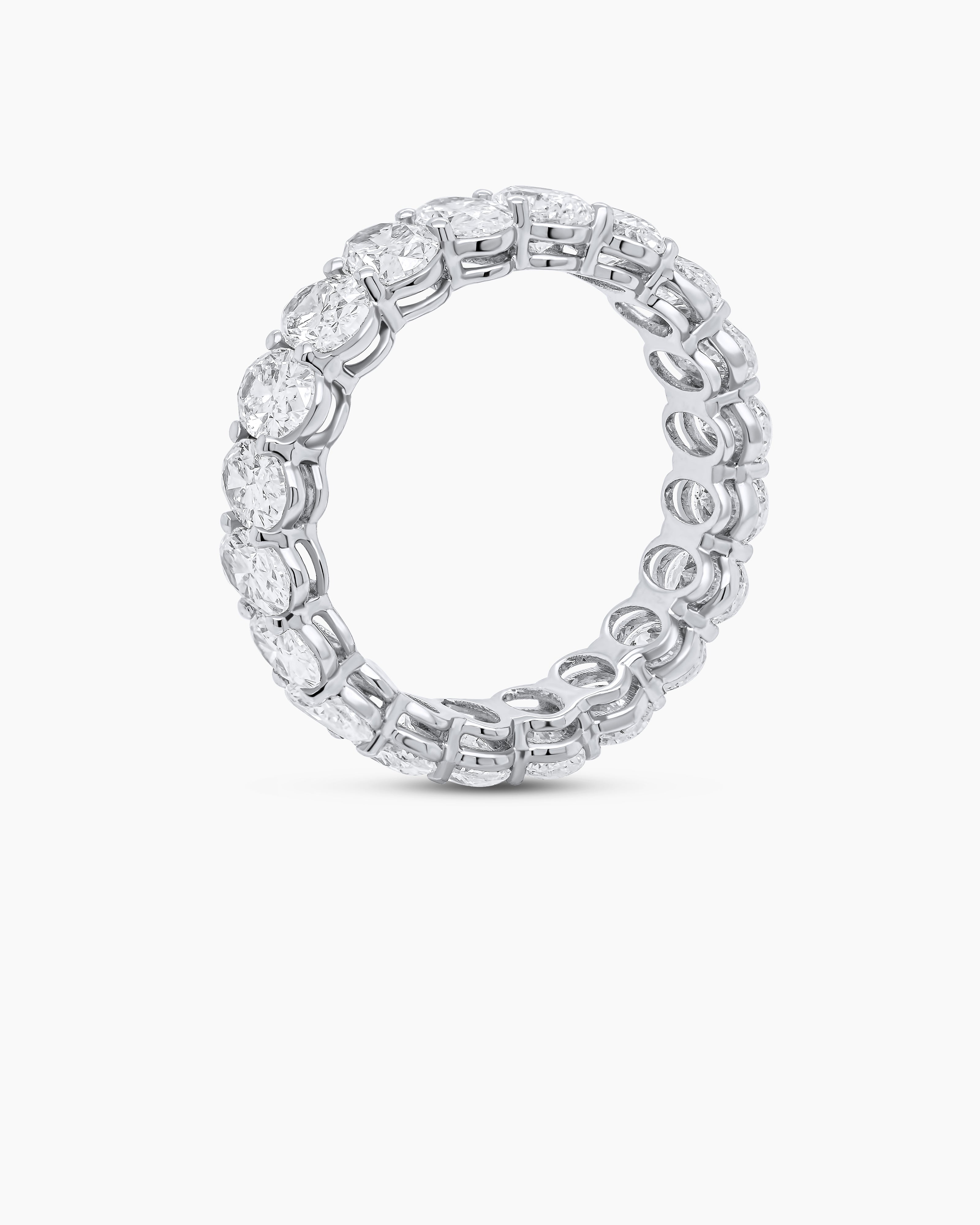 Oval Cut Diamond Eternity Band