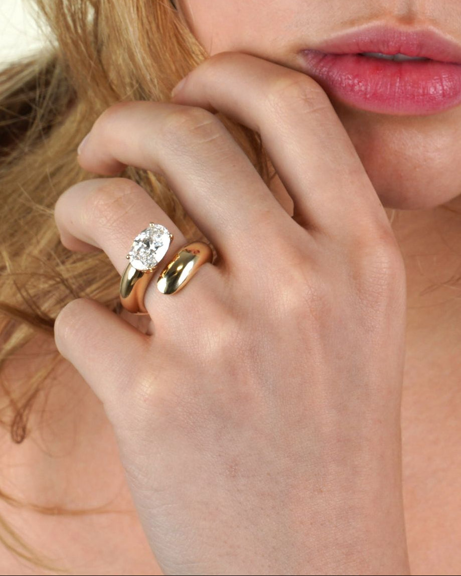 Contemporary Diamond Ring