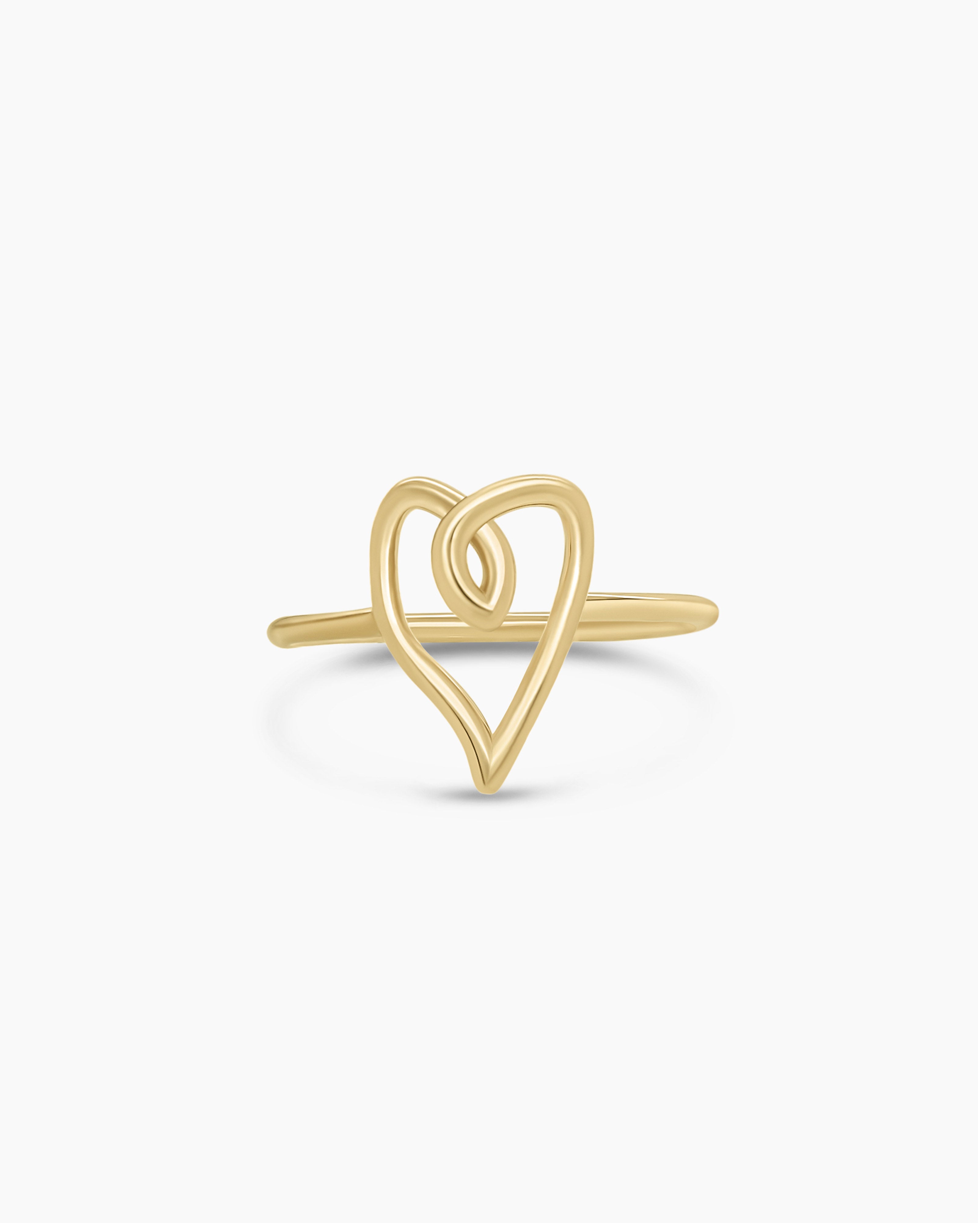 Mini Heart Scribble Ring