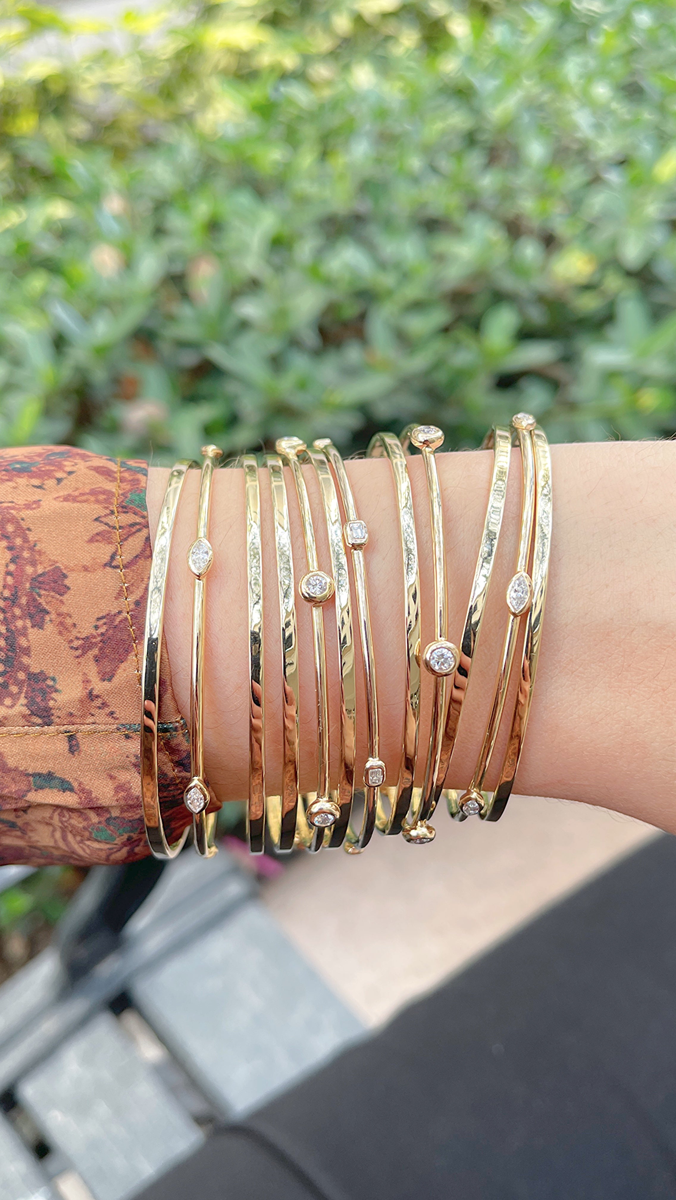 Semanario | Flat Edge Bangle Bracelet