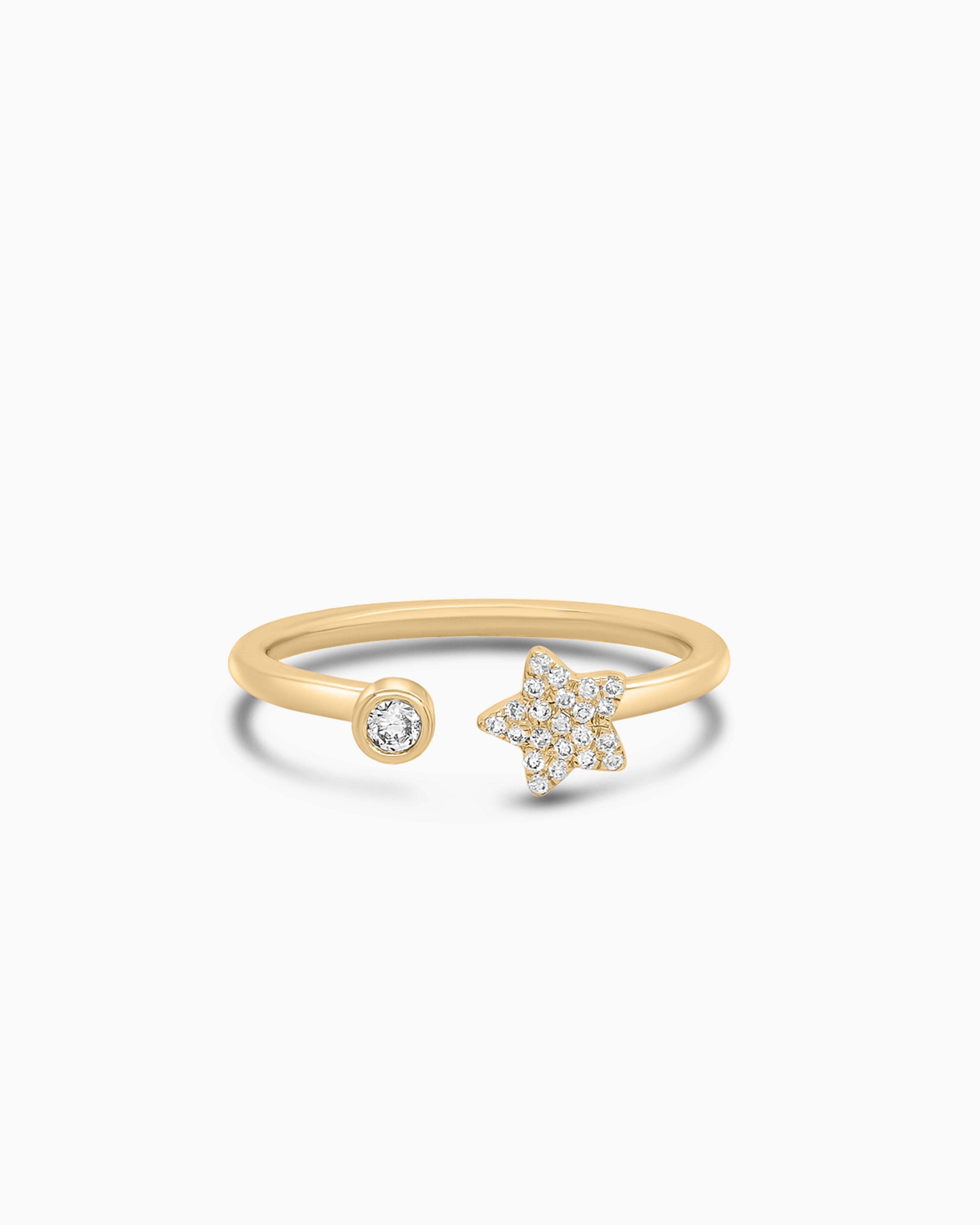 Dainty Open Style Star Ring