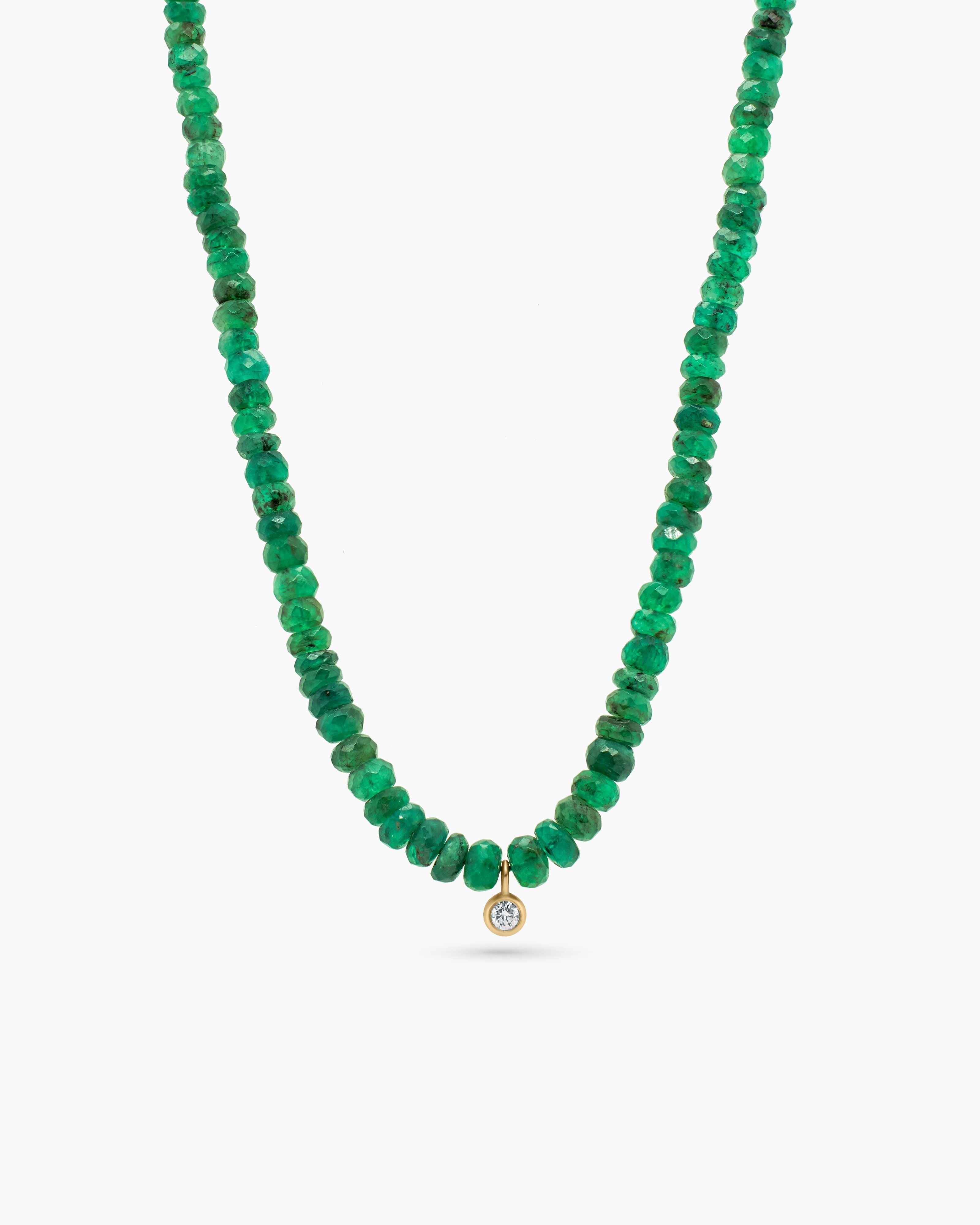 Beaded Emerald Necklace
