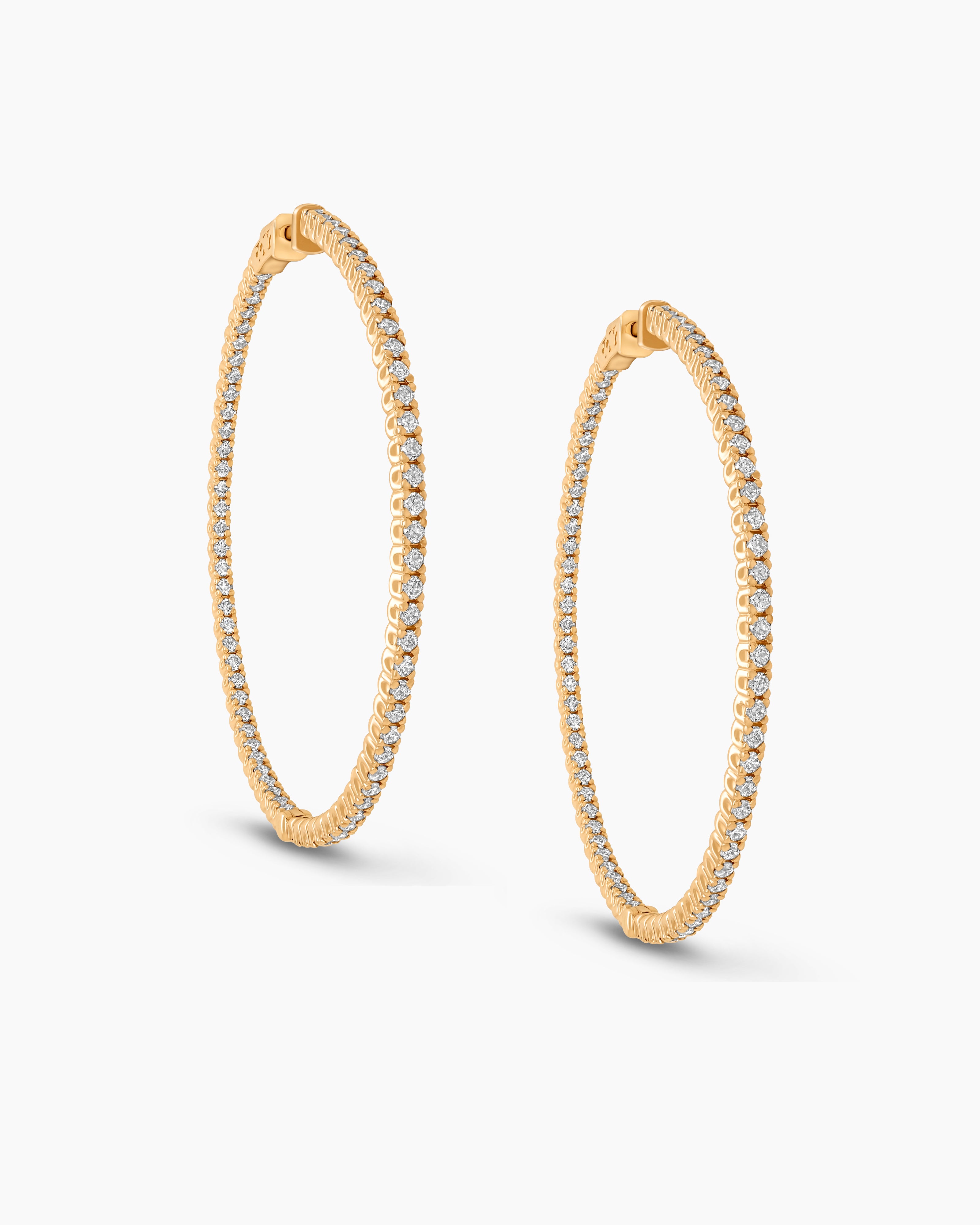Diamond Hoop Earrings