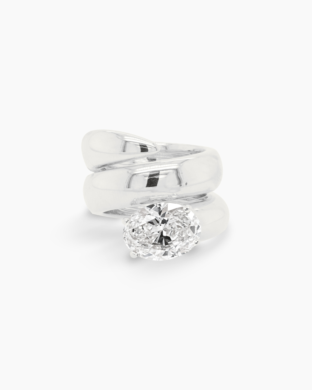Oval Cut Lab Diamond Ring