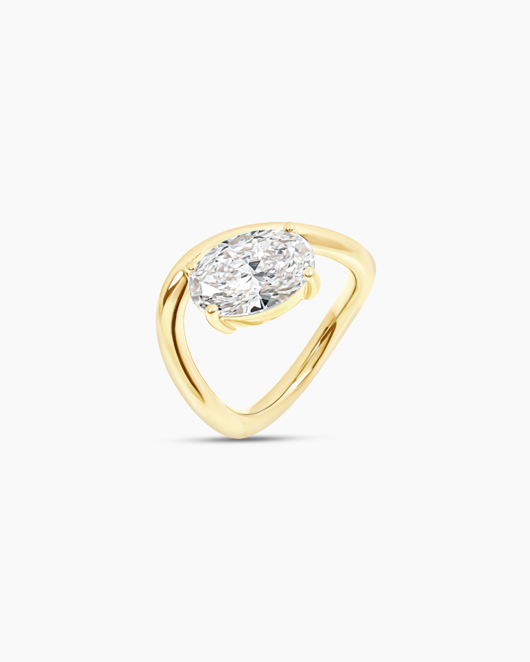 Oval Cut Lab Diamond Ring