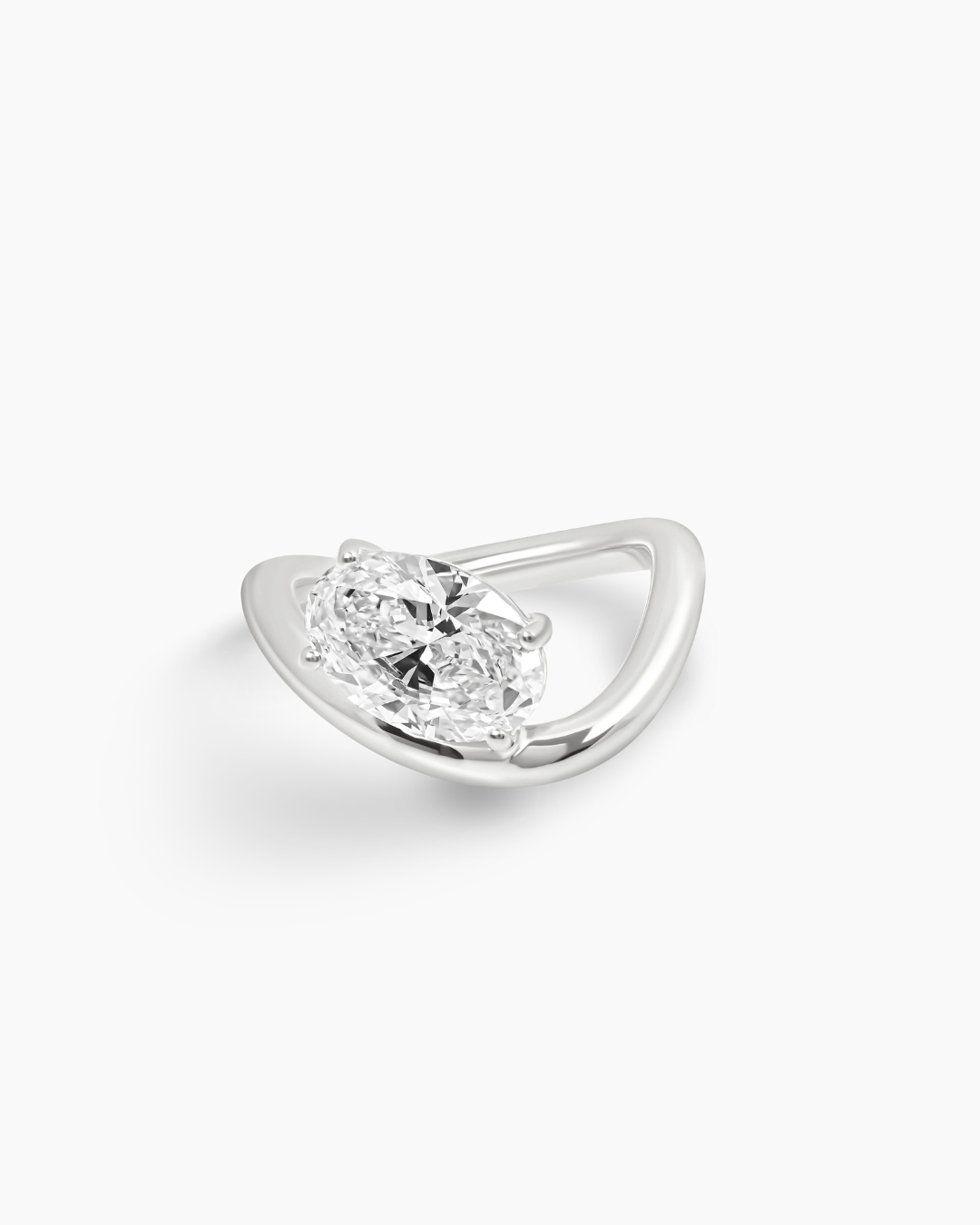 Oval Cut Lab Diamond Ring