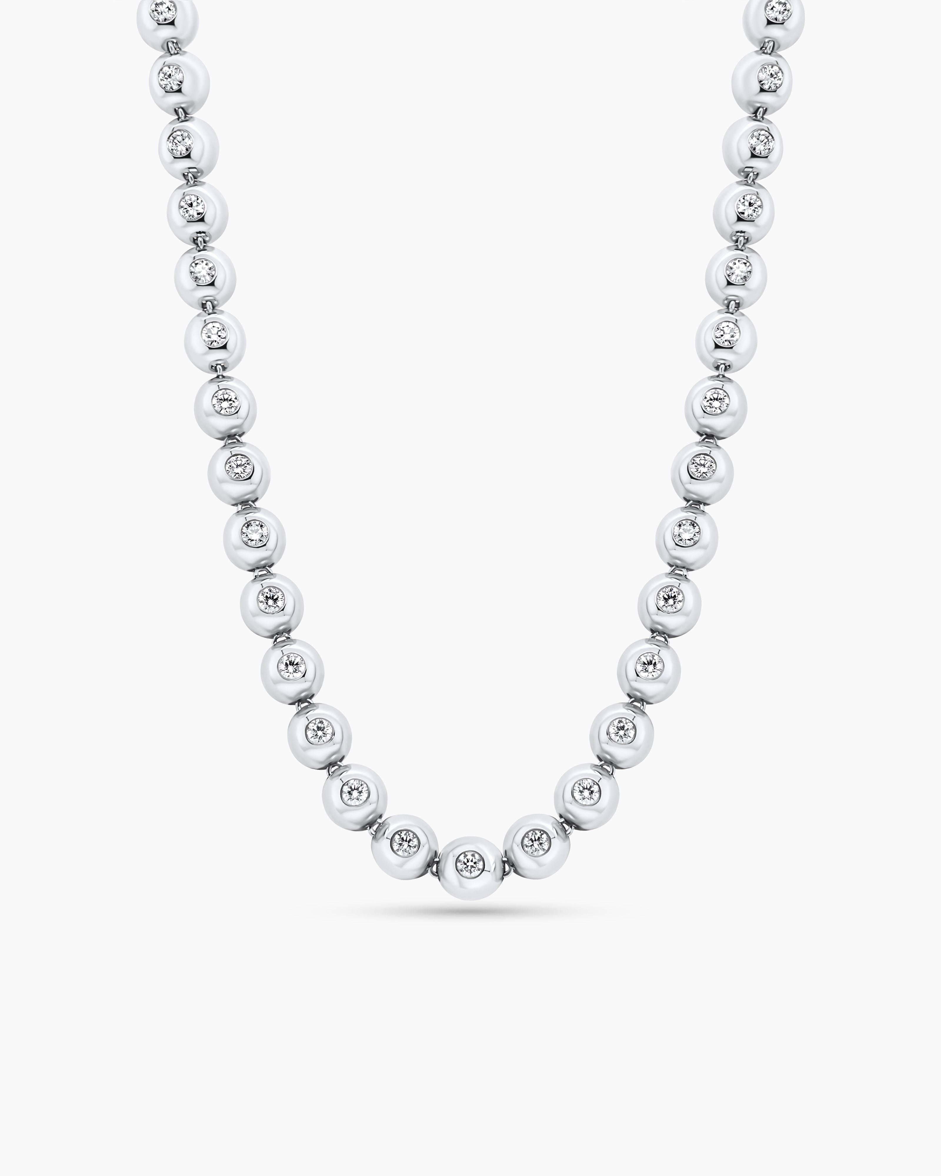 Bezel Set Tennis Necklace
