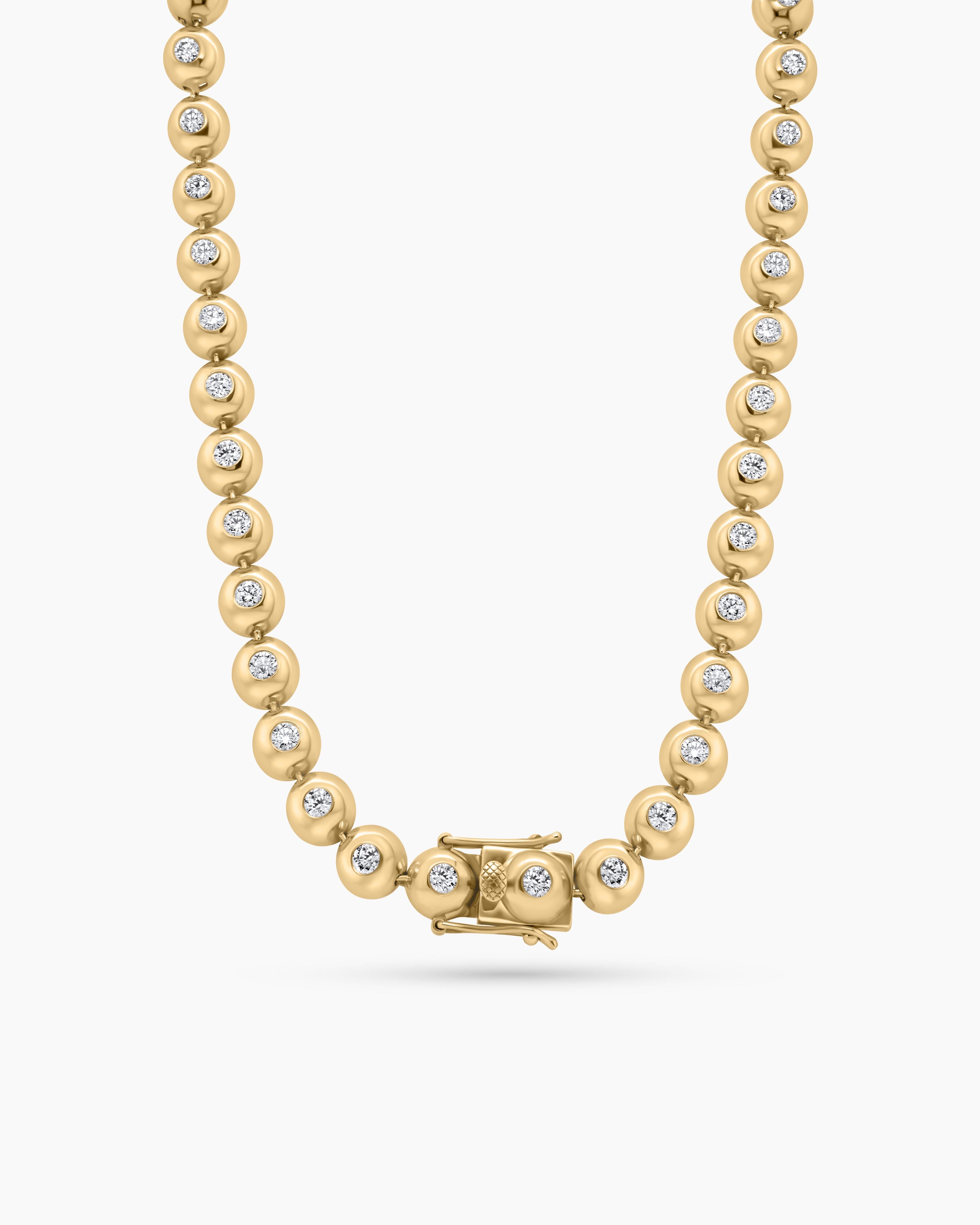 Bezel Set Tennis Necklace