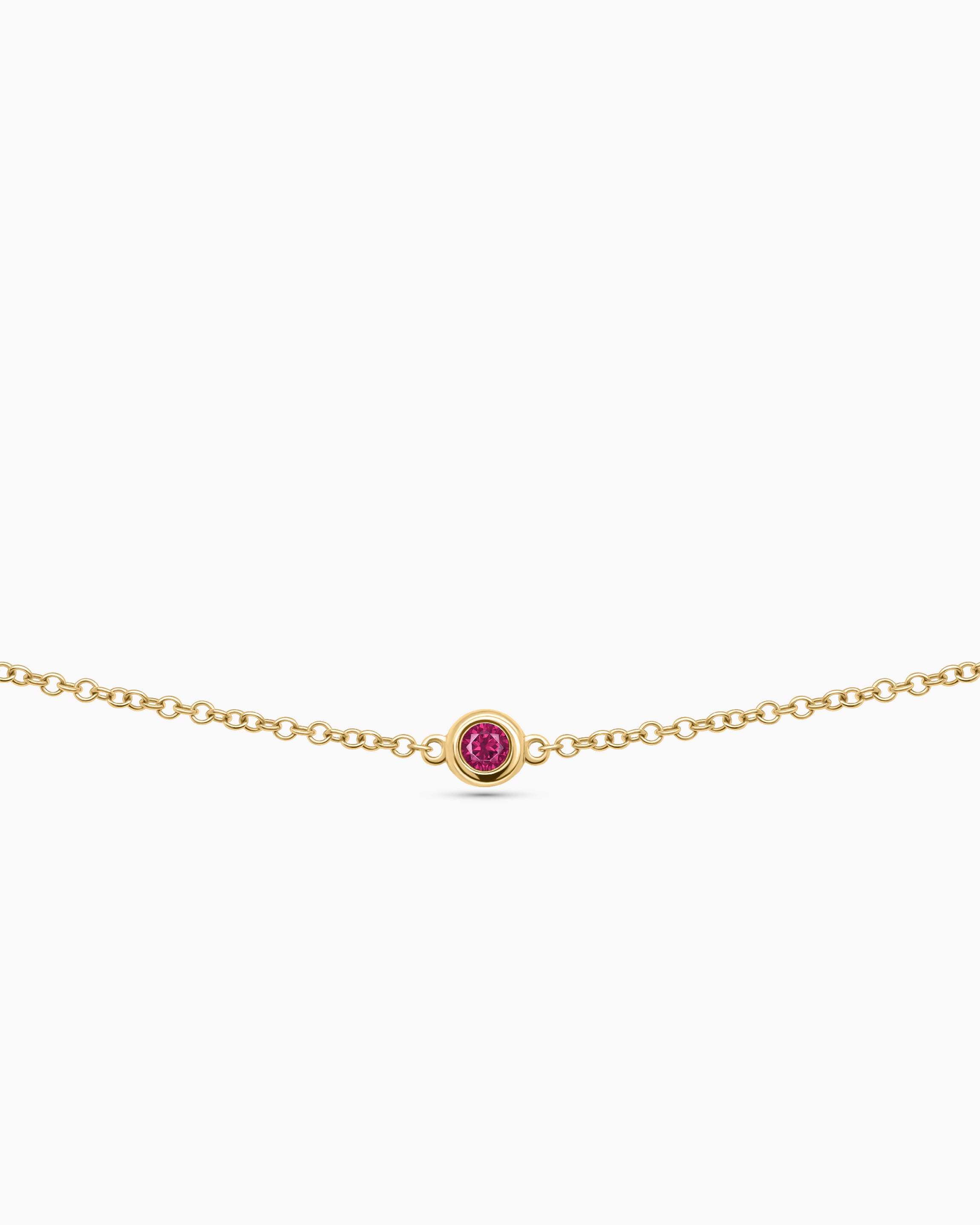 Gemstone Chain Bracelet