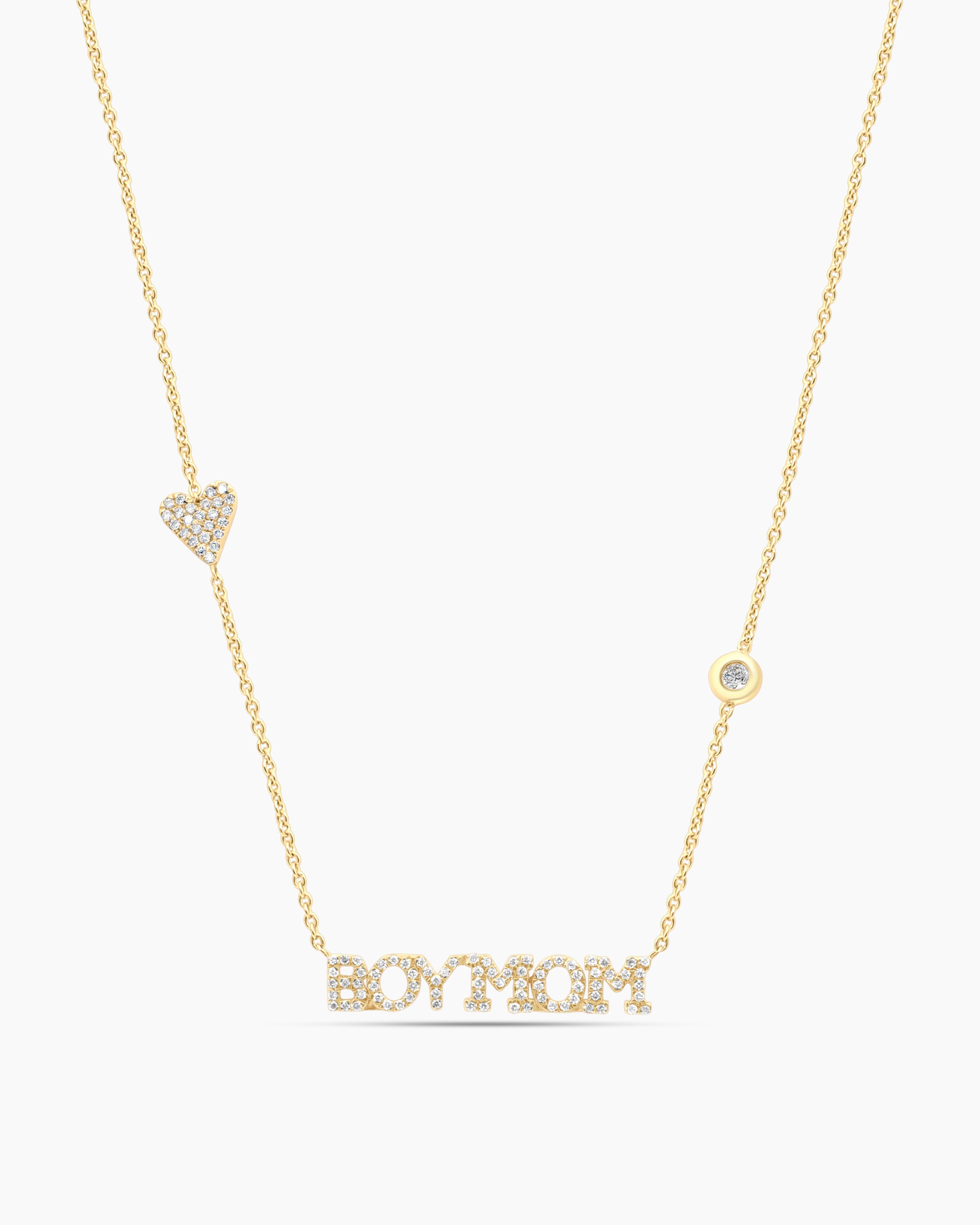Itty Bitty | Mini Diamond Nameplate Necklace