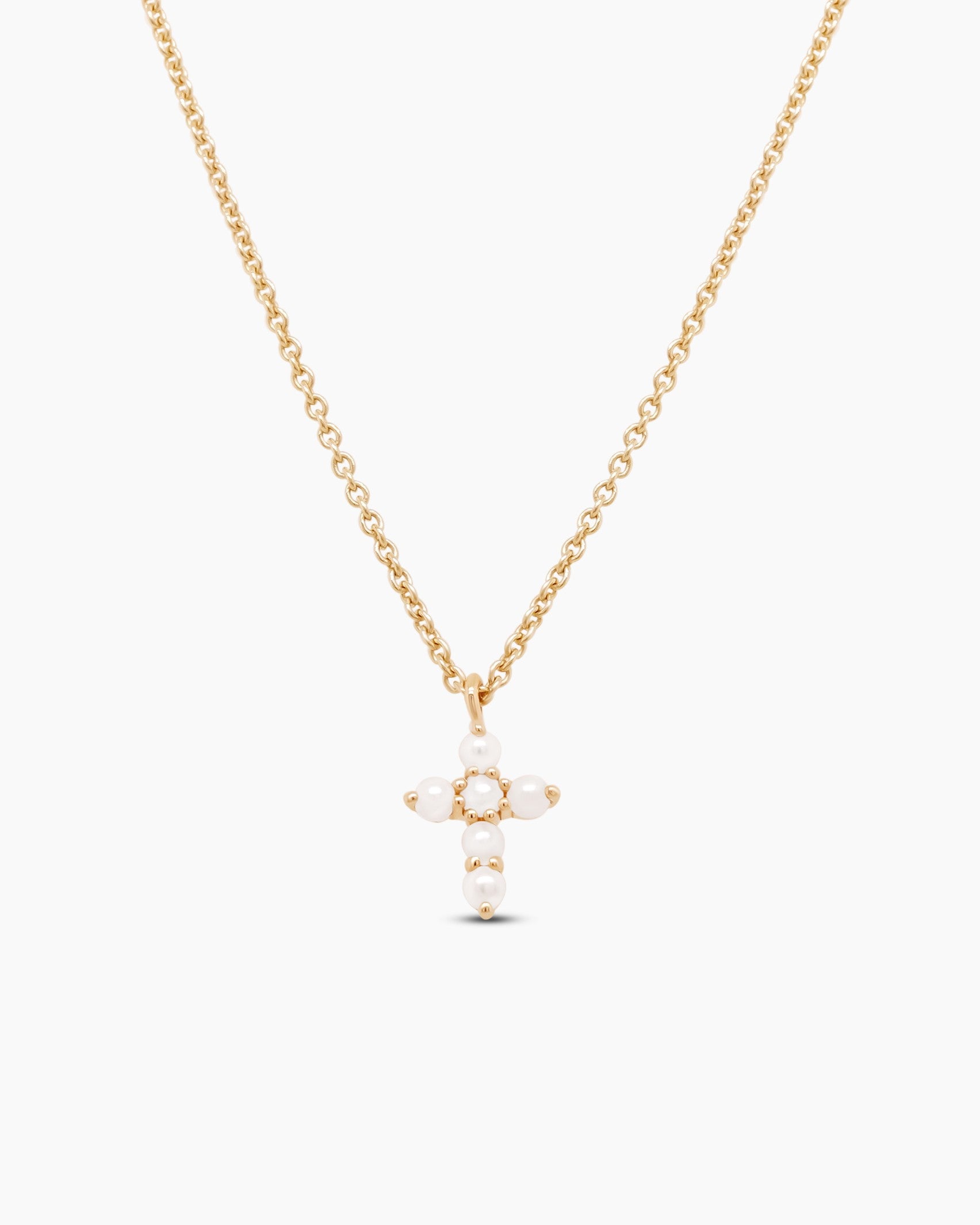 Grace | Petite Cross Pendant Chain Necklace
